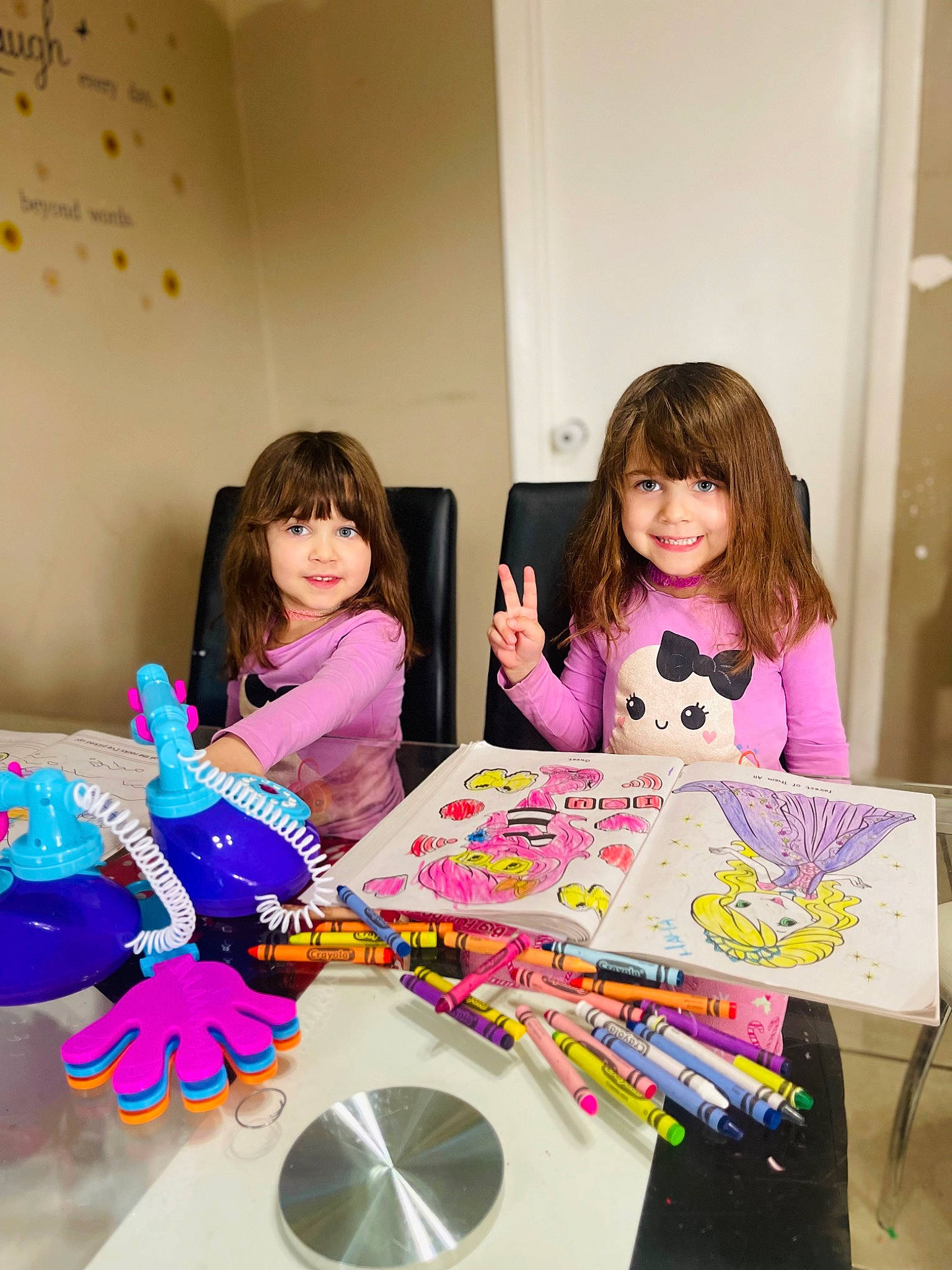 Valeria Victoria joined the competition — help win amazing prizes! art, child, event, fun, happy, joy, leisure, magenta, party_supply, person, pink, play, product, purple, recreation, sharing, smile, t_shirt, table, toddler