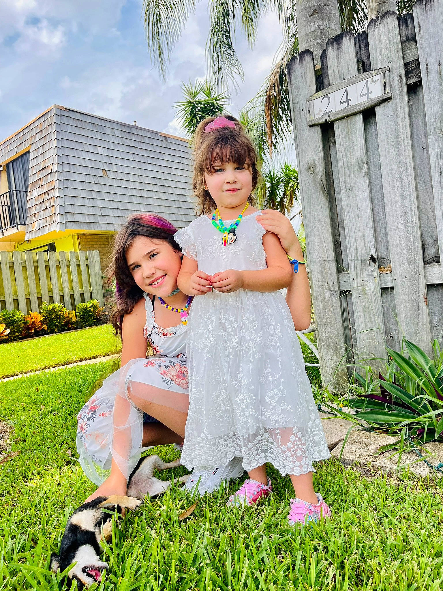 Valeria joined the competition — help win amazing prizes! botany, dress, event, formal_wear, fun, grass, grass_family, green, happy, joy, lawn, leg, leisure, people_in_nature, person, plant, recreation, sandal, sky, smile