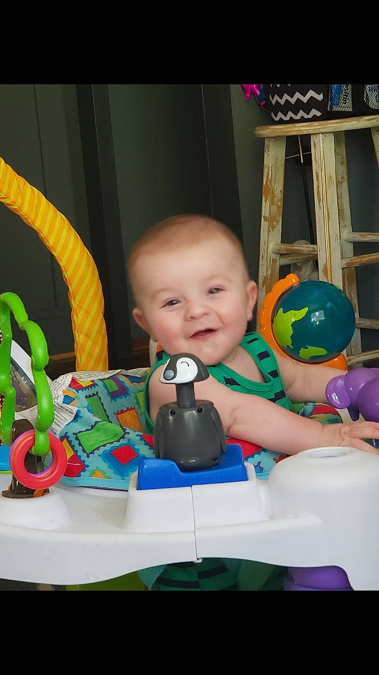 Evander joined the competition — help win amazing prizes! baby, baby_playing_with_toys, baby_products, baby_toddler_clothing, baby_toys, ball, child, event, eye, fun, happy, iris, joy, leisure, person, play, room, sitting, smile, toddler