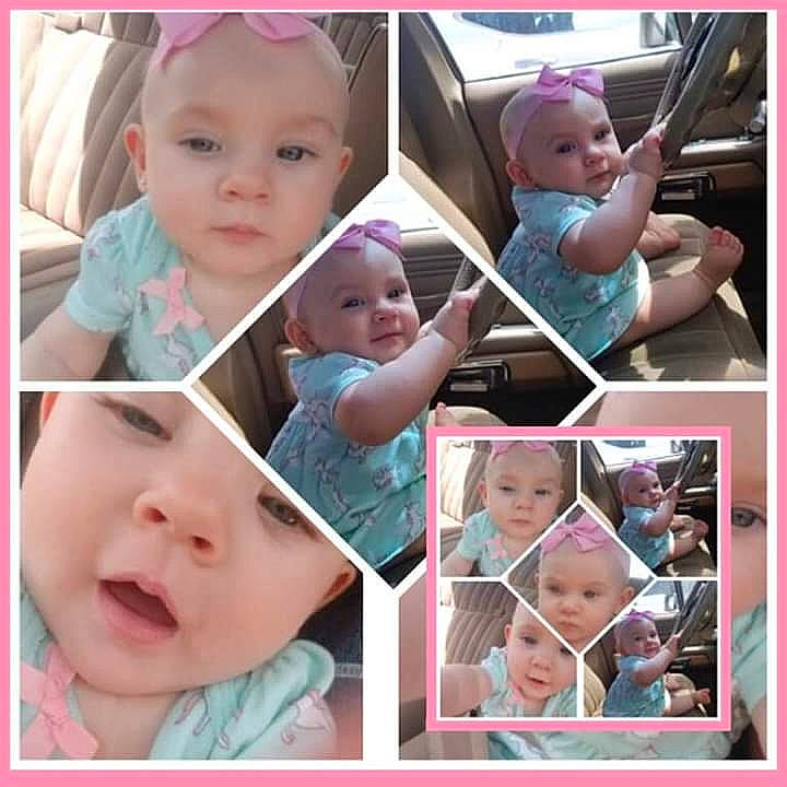 Julie joined the competition — help win amazing prizes! art, baby, cheek, child, collage, ear, eye, eyebrow, face, facial_expression, forehead, head, headwear, lip, nose, person, photography, pink, selfie, skin