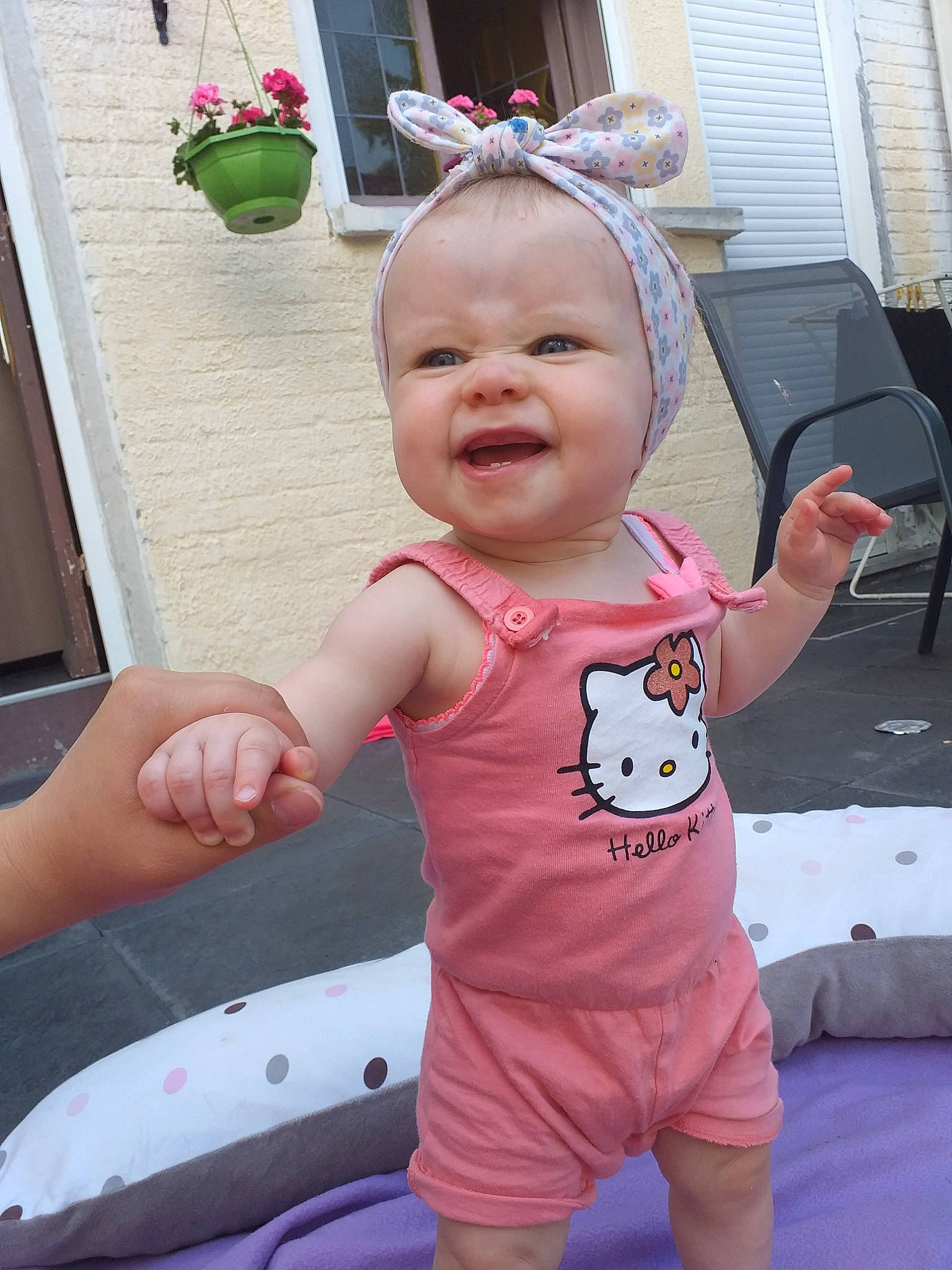 Mathilde a rejoint le concours — aidez-le/la à gagner de superbes lots ! baby, baby_products, baby_toddler_clothing, child, person, pink, product, skin, toddler