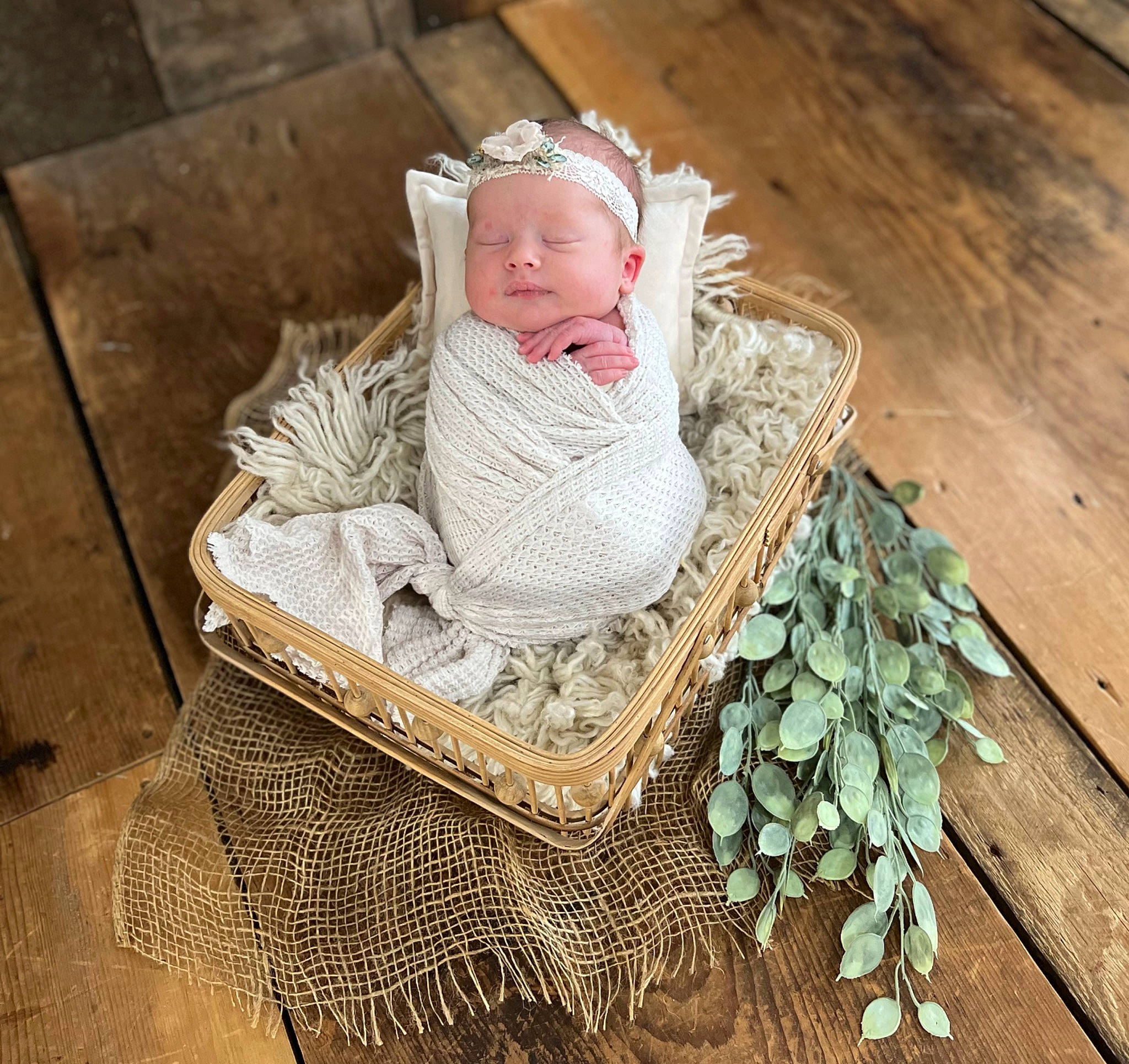 Scarlett is registered to the contest to win money with this photo: baby, baby_toddler_clothing, carpet, comfort, fashion_accessory, floor, flooring, fur, grass, hardwood, linens, pattern, person, petal, plant, rectangle, sitting, tablecloth, toddler, wood