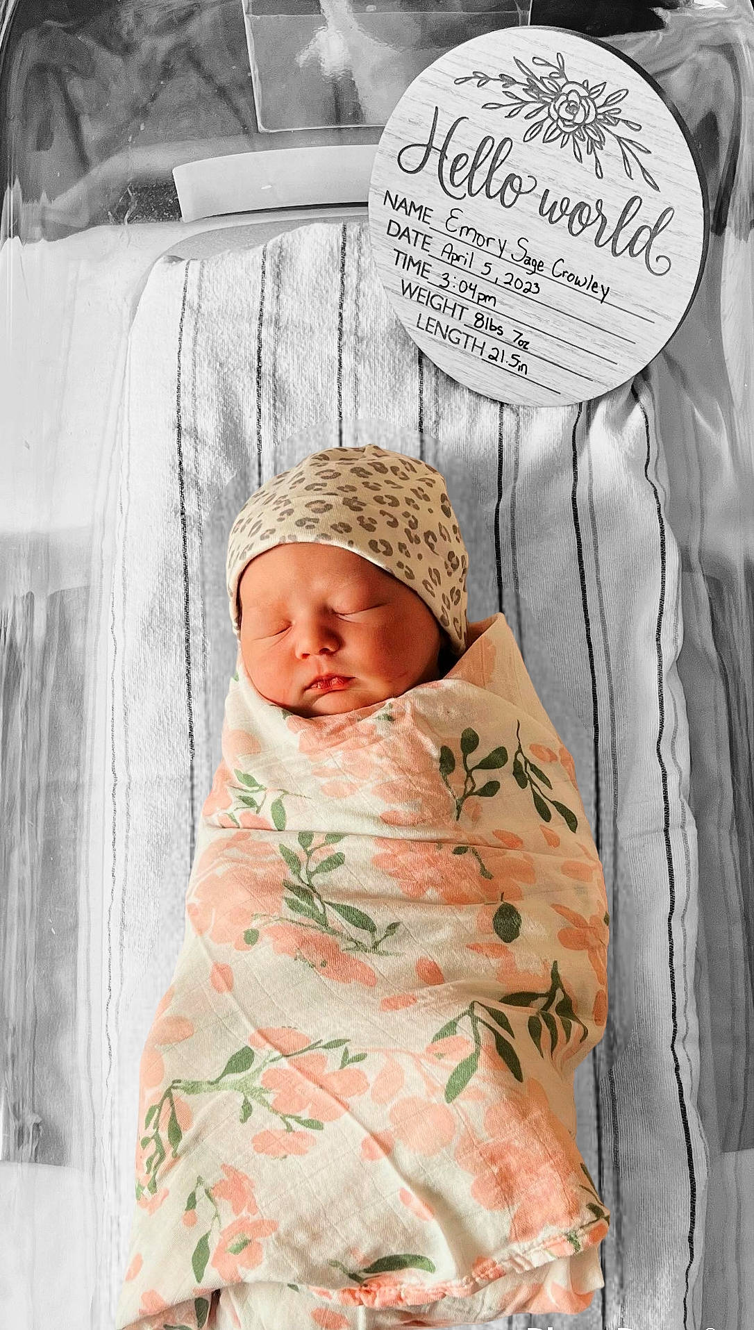 Emory is registered to the contest to win money with this photo: baby, baby_products, baby_safety, baby_sleeping, baby_toddler_clothing, bedding, cap, child, comfort, face, font, human, knit_cap, linens, pattern, person, product, room, sleeve, textile