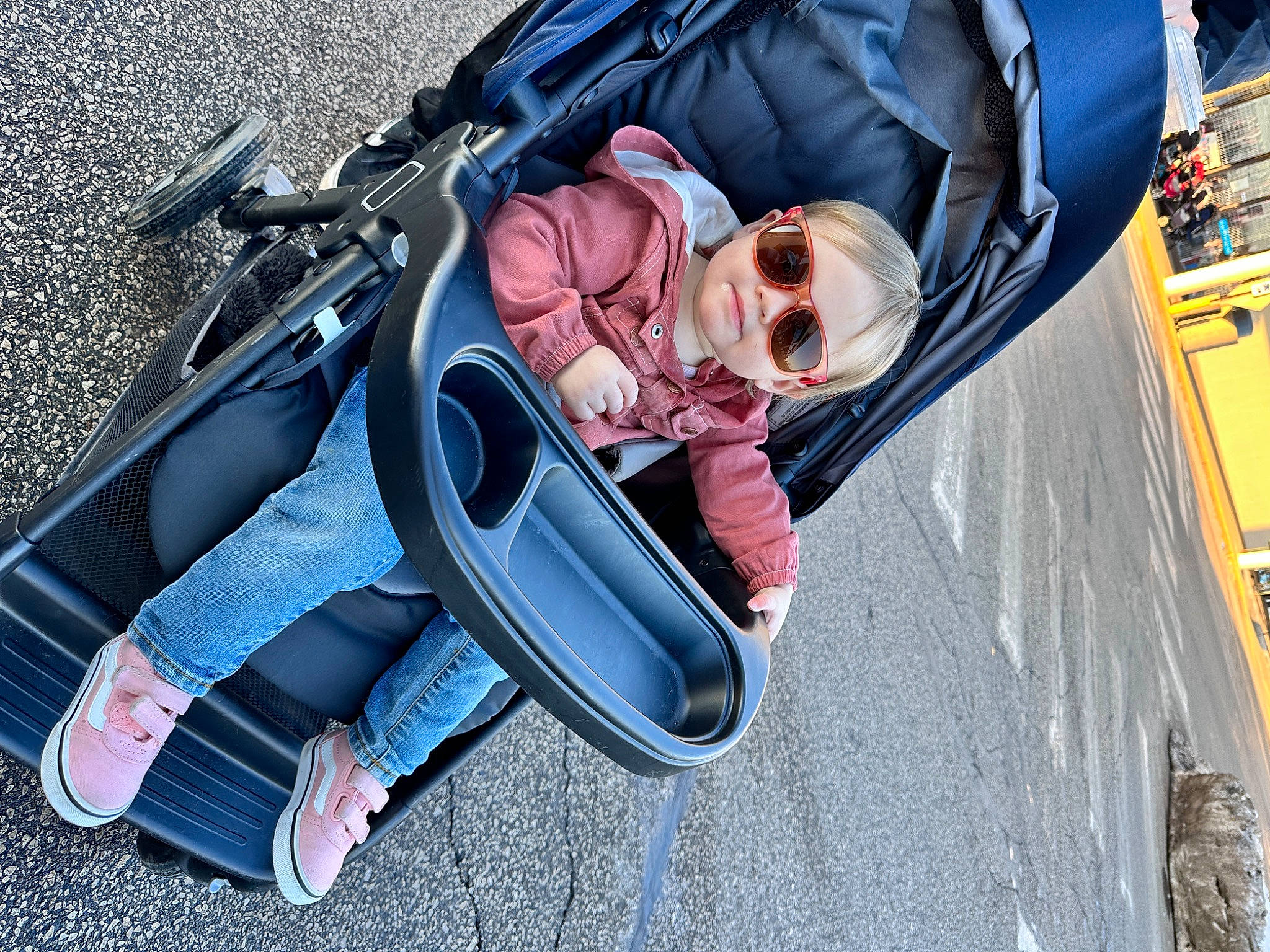 Finley joined the competition — help win amazing prizes! auto_part, automotive_design, automotive_exterior, baby, baby_carriage, baby_products, bumper, child, comfort, helmet, leisure, motor_vehicle, person, personal_protective_equipment, recreation, sneakers, toddler, travel, tree, vehicle_door