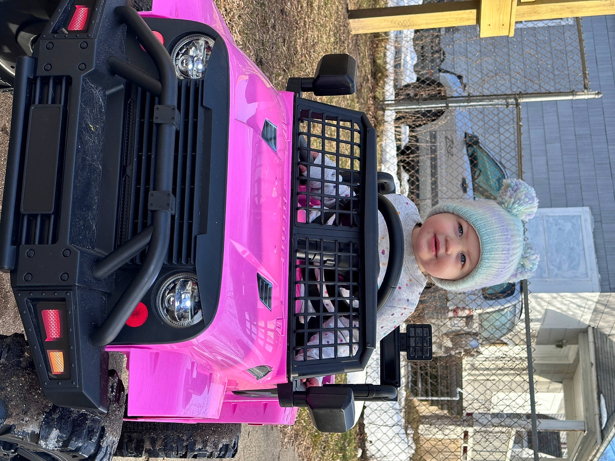 Finley joined the competition — help win amazing prizes! auto_part, automotive_design, automotive_exterior, automotive_lighting, automotive_tail_brake_light, automotive_tire, automotive_wheel_system, bumper, car, fender, headwear, hood, magenta, mode_of_transport, motor_vehicle, person, rolling, tire, tread, vehicle