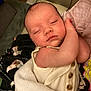 arm, baby, blanket, button, closeup, clothing, comfort, cute, face, head, indoors, infant, nap, newborn, peaceful, person, resting, skin, sleeping, soft