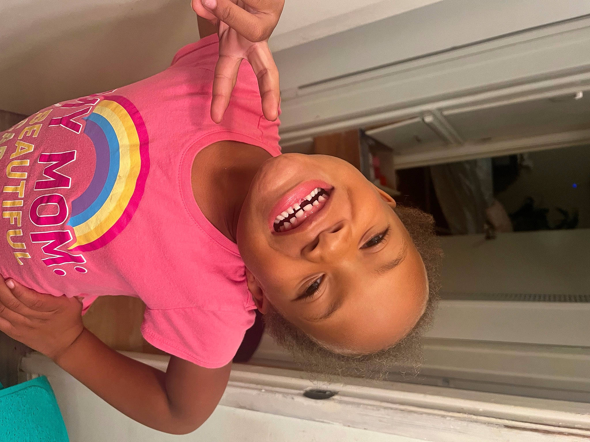 Gabrielle joined the competition — help win amazing prizes! abdomen, chest, child, elbow, eyelash, fun, happy, human_body, human_leg, jaw, joy, leisure, lip, magenta, mouth, neck, person, skin, smile, thigh