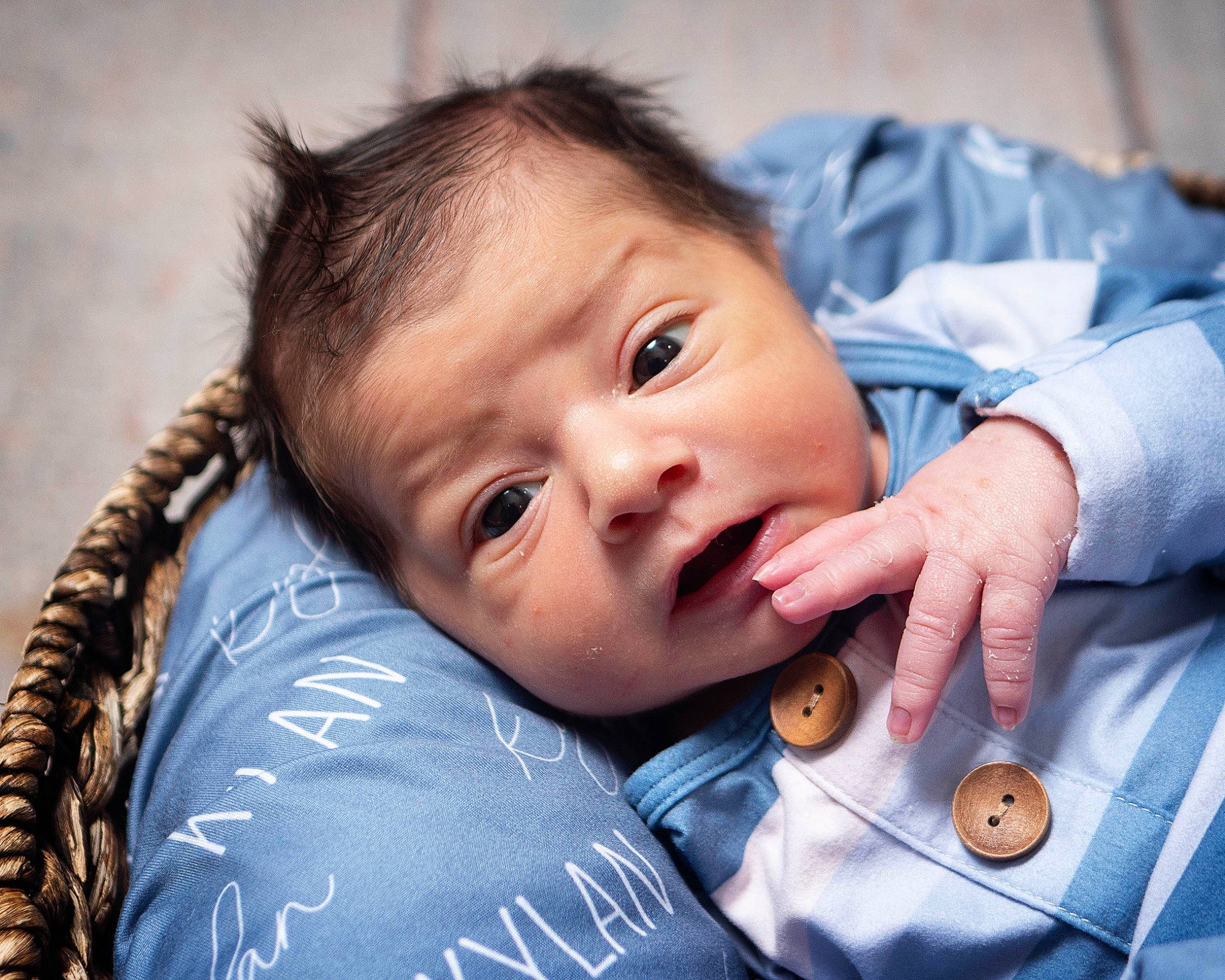 Kylan joined the competition — help win amazing prizes! baby, baby_toddler_clothing, cheek, child, comfort, eye, eyebrow, eyelash, flash_photography, gesture, happy, head, iris, lip, nail, nose, person, portrait_photography, skin, thumb