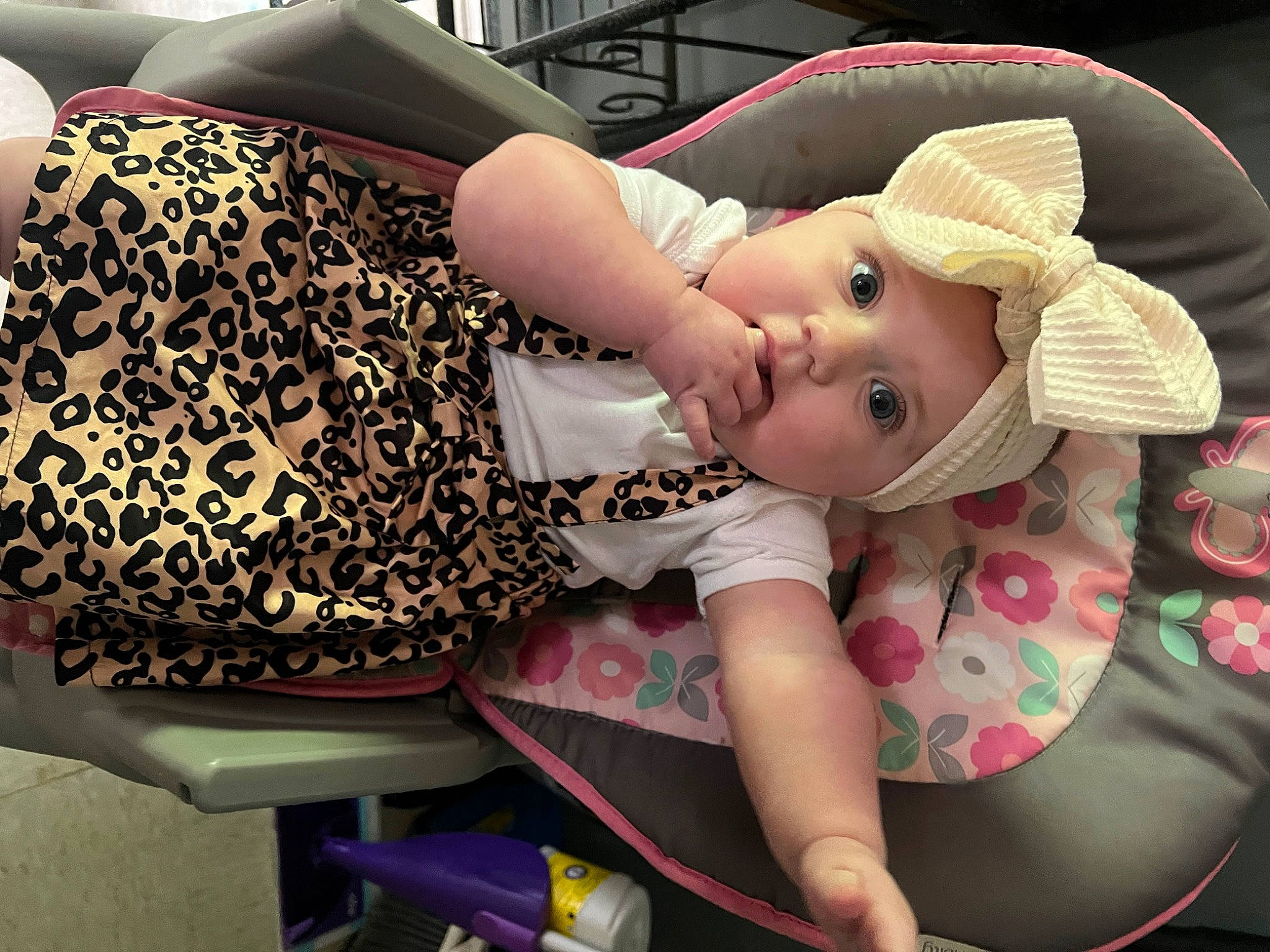 Alaina is registered to the contest to win money with this photo: baby, baby_toddler_clothing, beauty, blond, cap, child, eyelash, eyewear, fashion, fun, hand, hat, headgear, headwear, human_body, jewellery, mouth, pattern, person, sun_hat