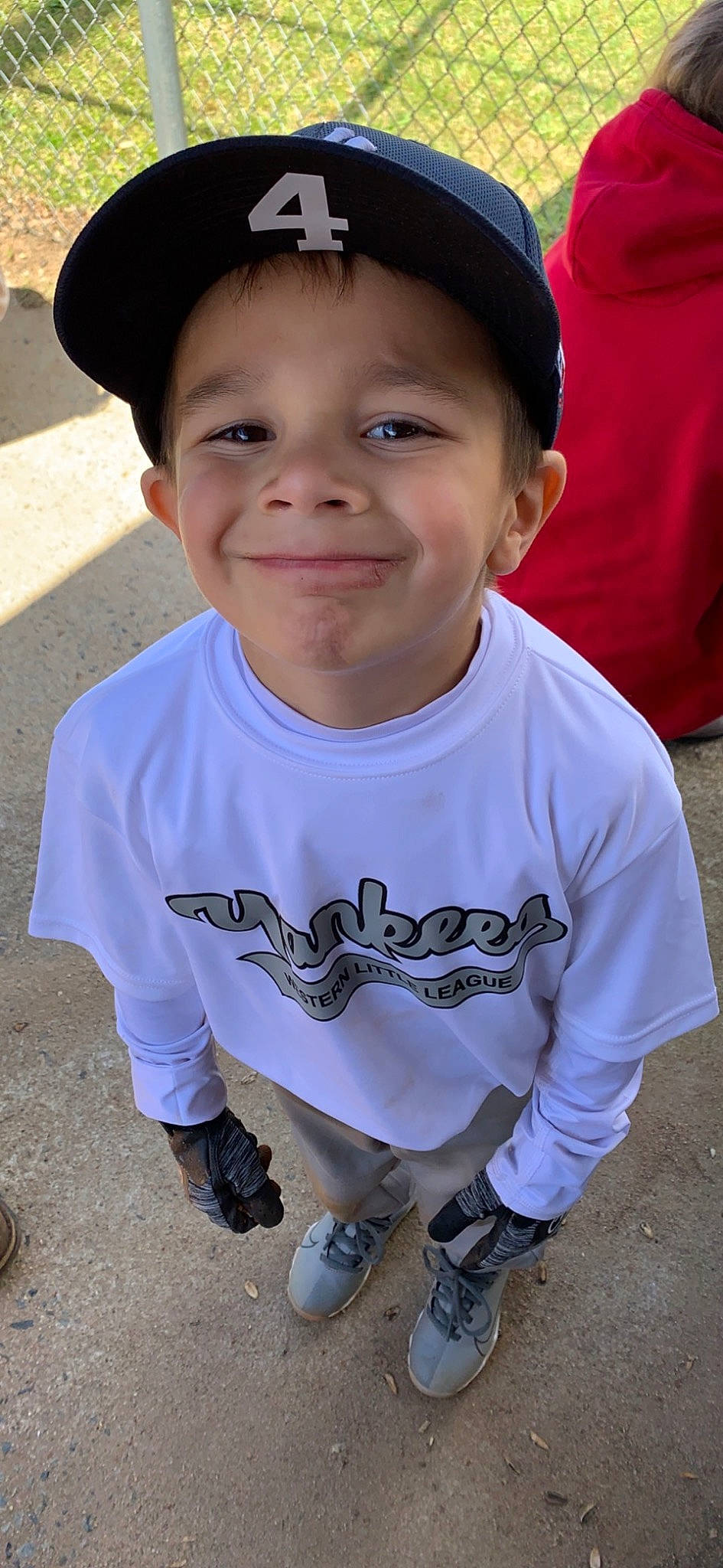 Oakland joined the competition — help win amazing prizes! baby_toddler_clothing, baseball_cap, cap, child, chin, clothing, cool, electric_blue, fun, hairstyle, happy, hat, joy, mouth, person, sleeve, smile, soil, t_shirt, toddler