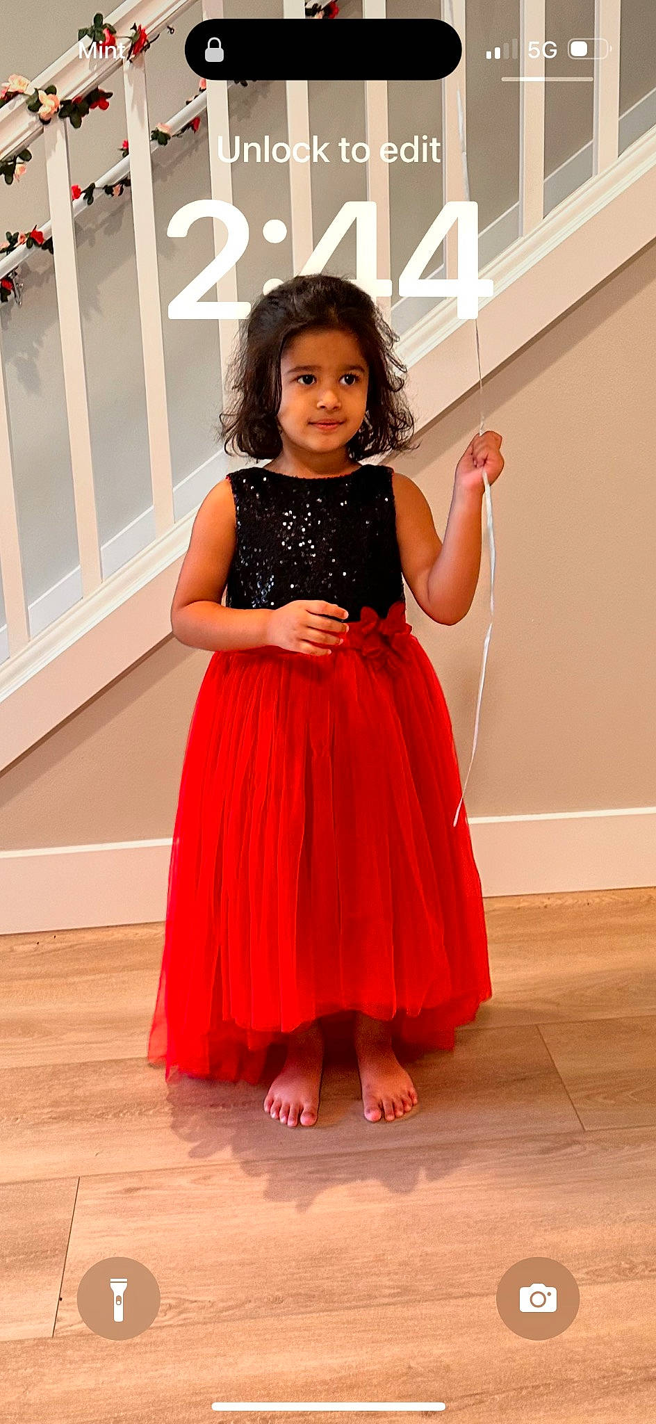 Avyana is registered to the contest to win money with this photo: abdomen, arm, day_dress, dress, event, fashion_design, flooring, formal_wear, happy, human_leg, long_hair, magenta, neck, one_piece_garment, person, sleeve, thigh, toddler, trunk, waist