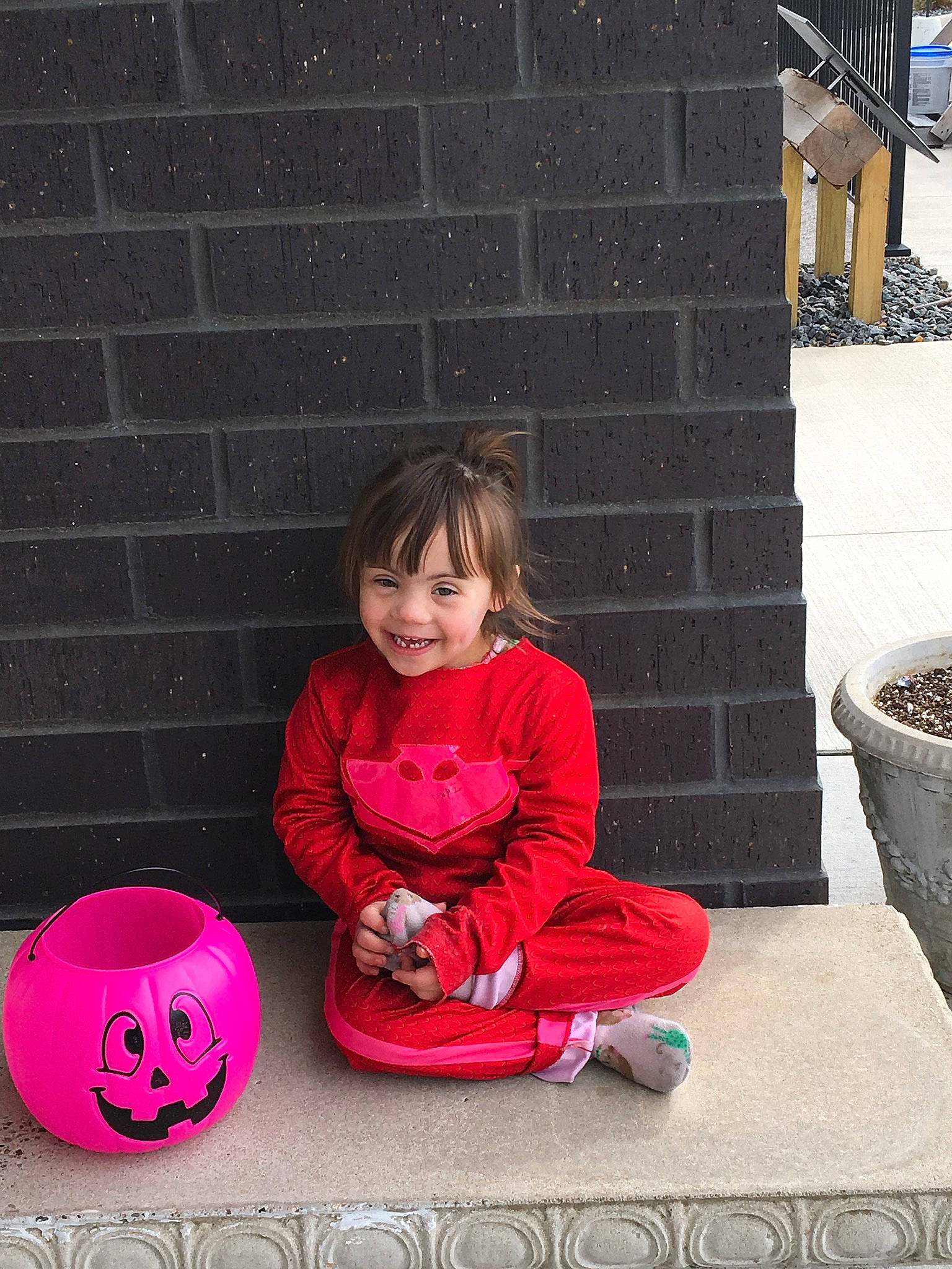 Mahlanie joined the competition — help win amazing prizes! child, fun, joy, person, pink, play, red, sitting, smile, toddler, vacation