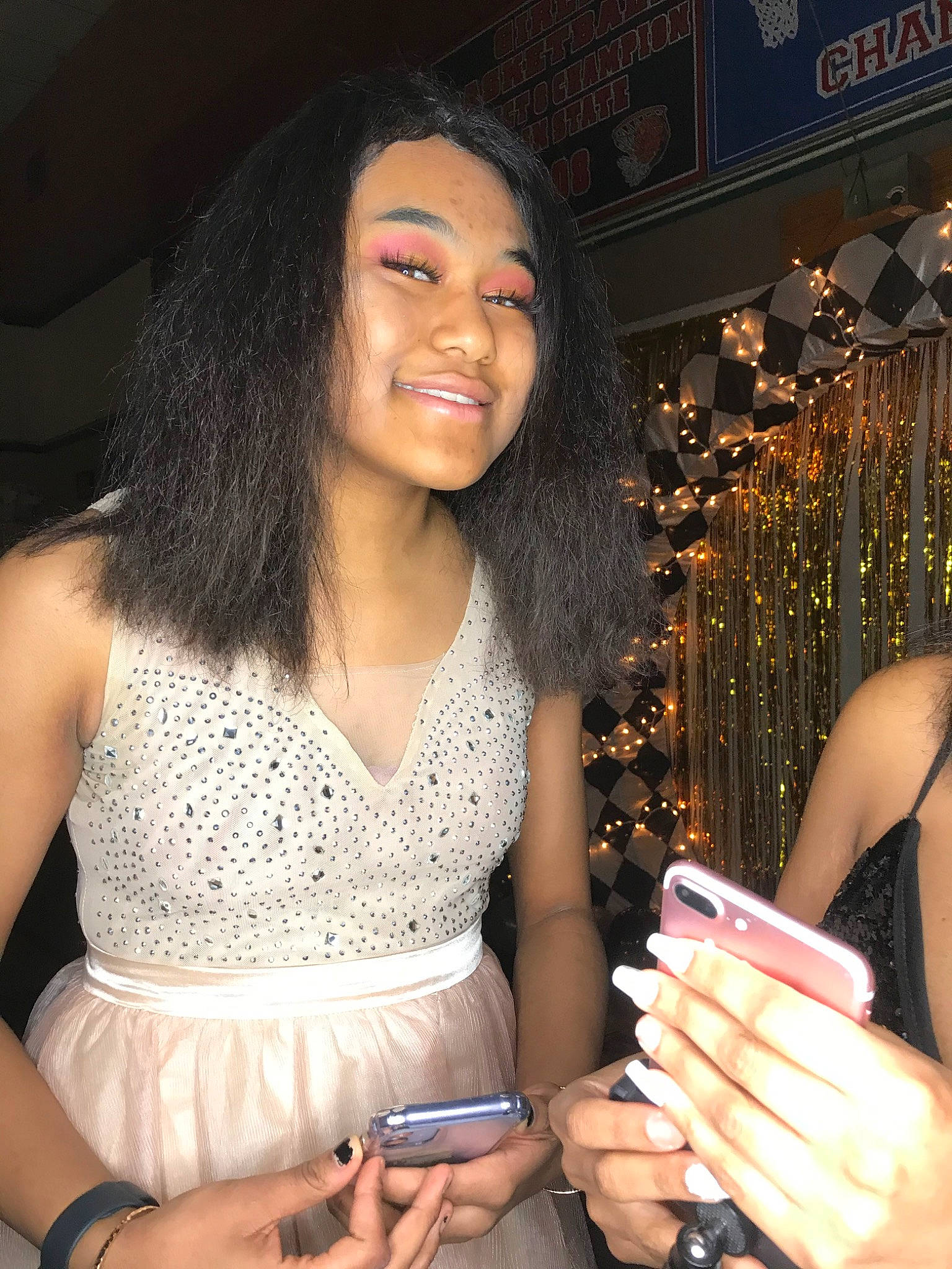 Arianna Shanelle joined the competition — help win amazing prizes! black_hair, drinking, finger, joy, leg, nail, person, thumb