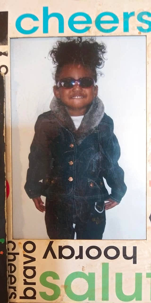 Arianna Shanelle is registered to the contest to win money with this photo: afro, black_hair, jacket, joy, outerwear, person, standing