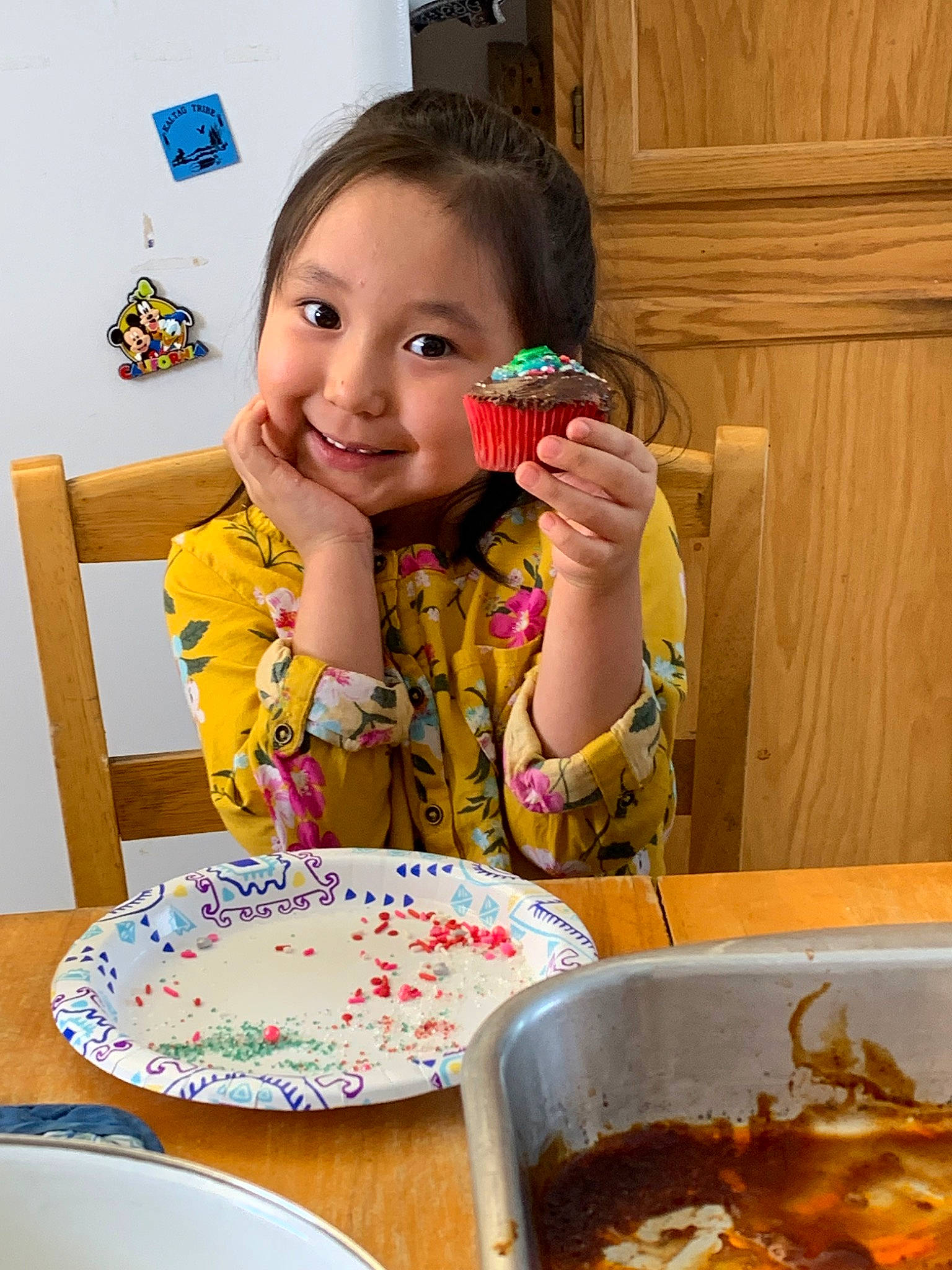 Daisy Marie is registered to the contest to win money with this photo: breakfast, child, comfort_food, cuisine, dish, eating, food, joy, lunch, meal, person, play, sweetness, tableware, toddler