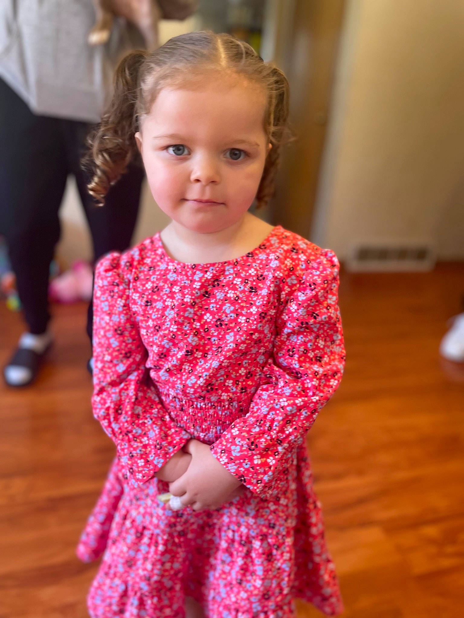 Railynn joined the competition — help win amazing prizes! baby_toddler_clothing, day_dress, dress, face, fashion_design, flooring, formal_wear, fun, hair, happy, head, magenta, one_piece_garment, person, pink, shoulder, skin, sleeve, toddler, waist