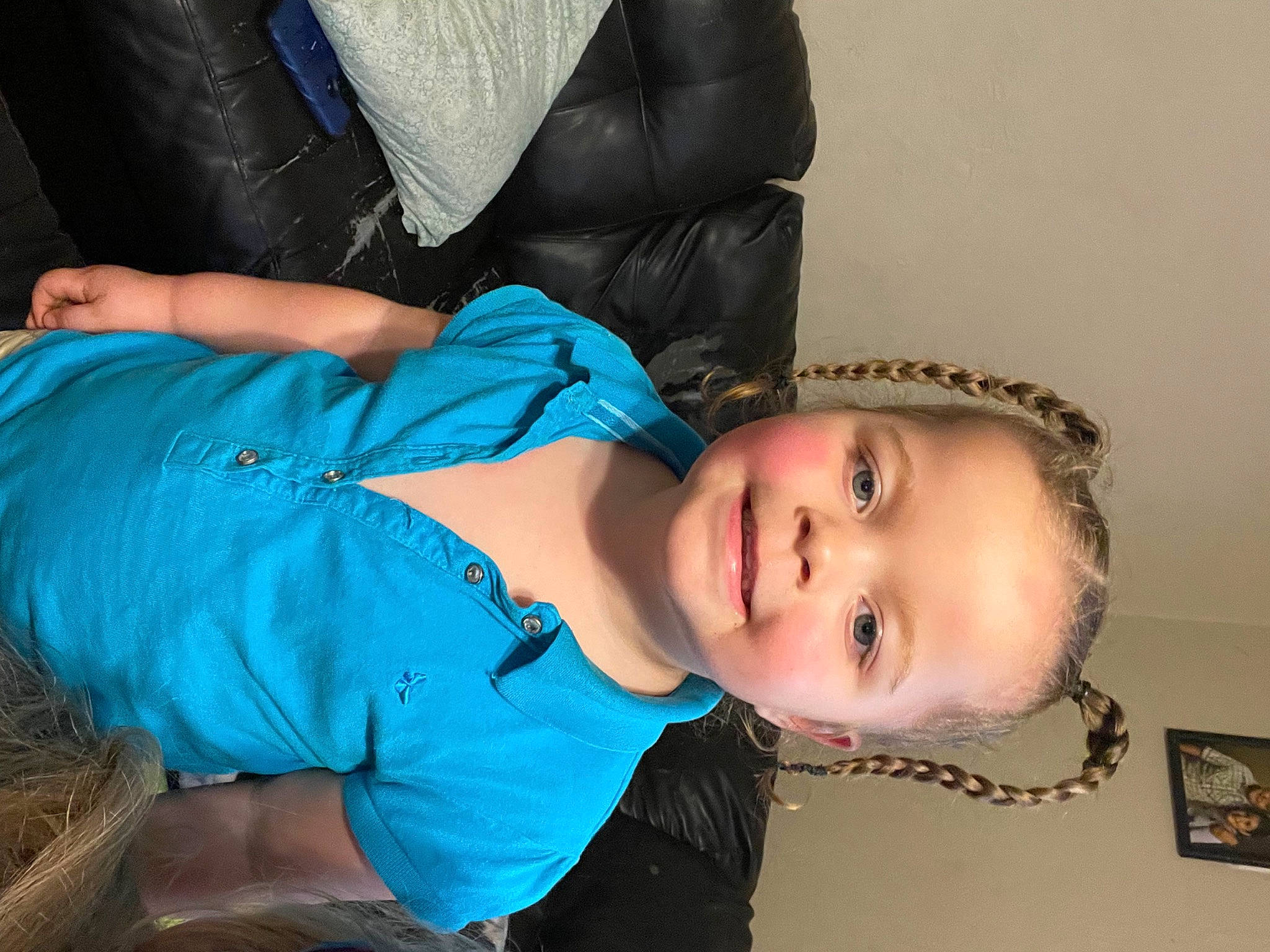 Railynn joined the competition — help win amazing prizes! abdomen, black_hair, chest, child, clothing, comfort, elbow, electric_blue, eyelash, flash_photography, fun, happy, joy, mouth, person, picture_frame, portrait_photography, sitting, smile, t_shirt