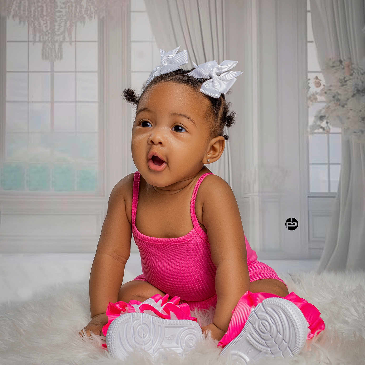 Clairhara Tirogene joined the competition — help win amazing prizes! bathroom, bodypart, child, clothing, crawling, dress, face, female, finger, girl, hand, happy, head, indoors, person, photography, portrait, room, sitting, smile