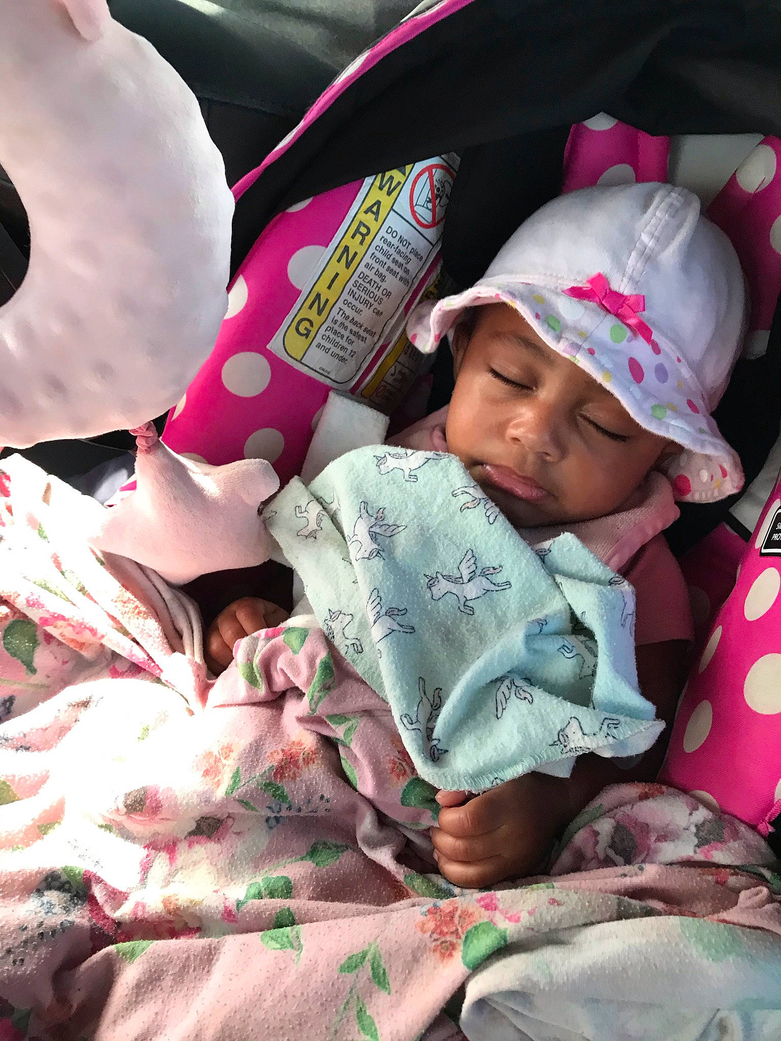 Kobe joined the competition — help win amazing prizes! baby, birth, child, headwear, person, pink, toddler