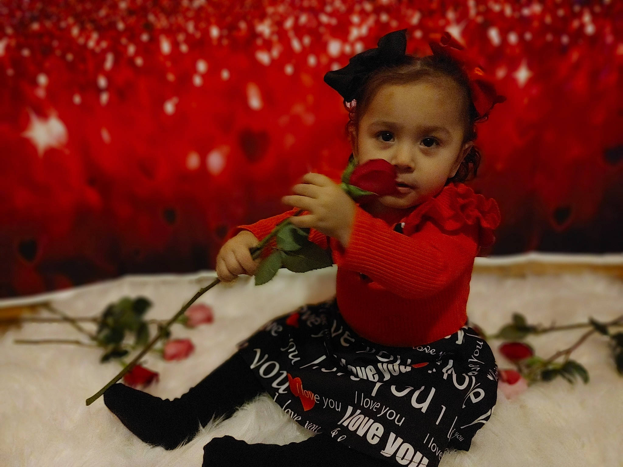 Ariya joined the competition — help win amazing prizes! baby, baby_toddler_clothing, carmine, cheek, child, facial_expression, fun, happy, linens, pattern, person, play, portrait_photography, room, sitting, sleeve, toddler