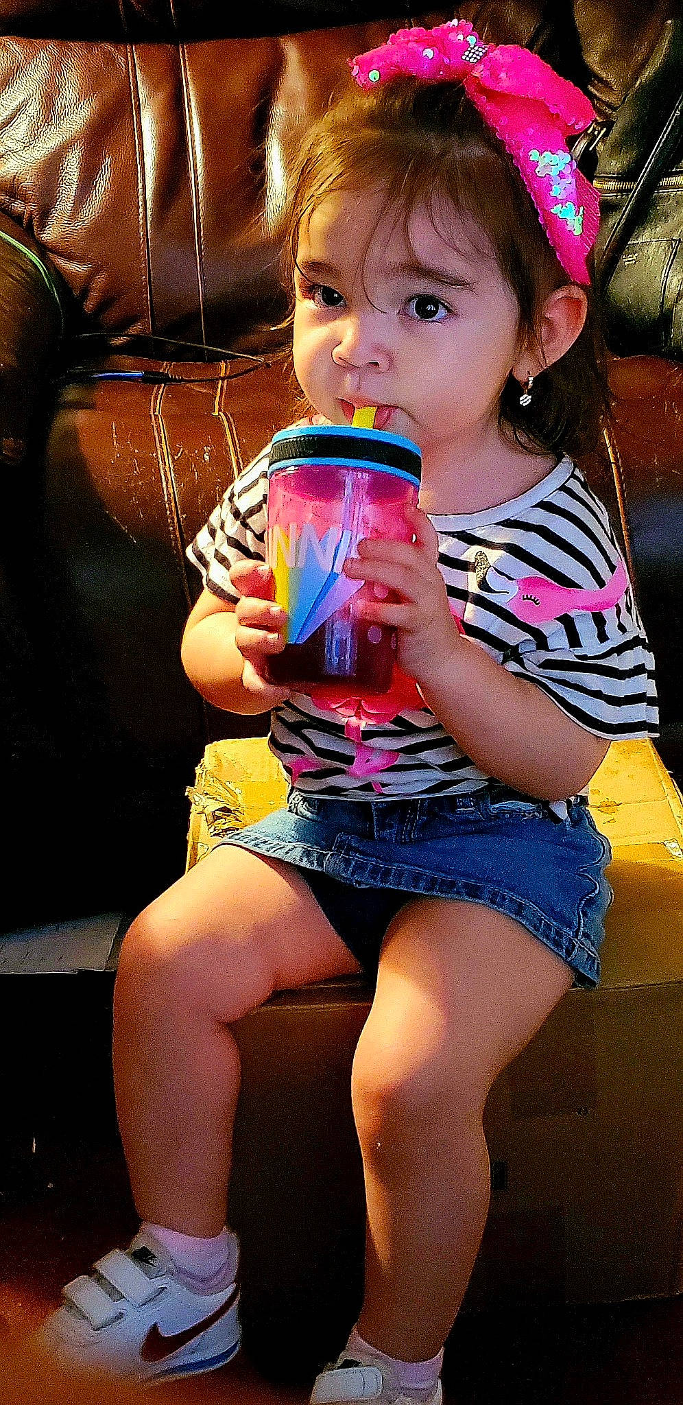 Genesis is registered to the contest to win money with this photo: cool, drinking, drinkware, fun, hairstyle, happy, human_body, jean_short, light, lip, organ, people, person, photograph, pink, shorts, skin, summer, tableware, thigh