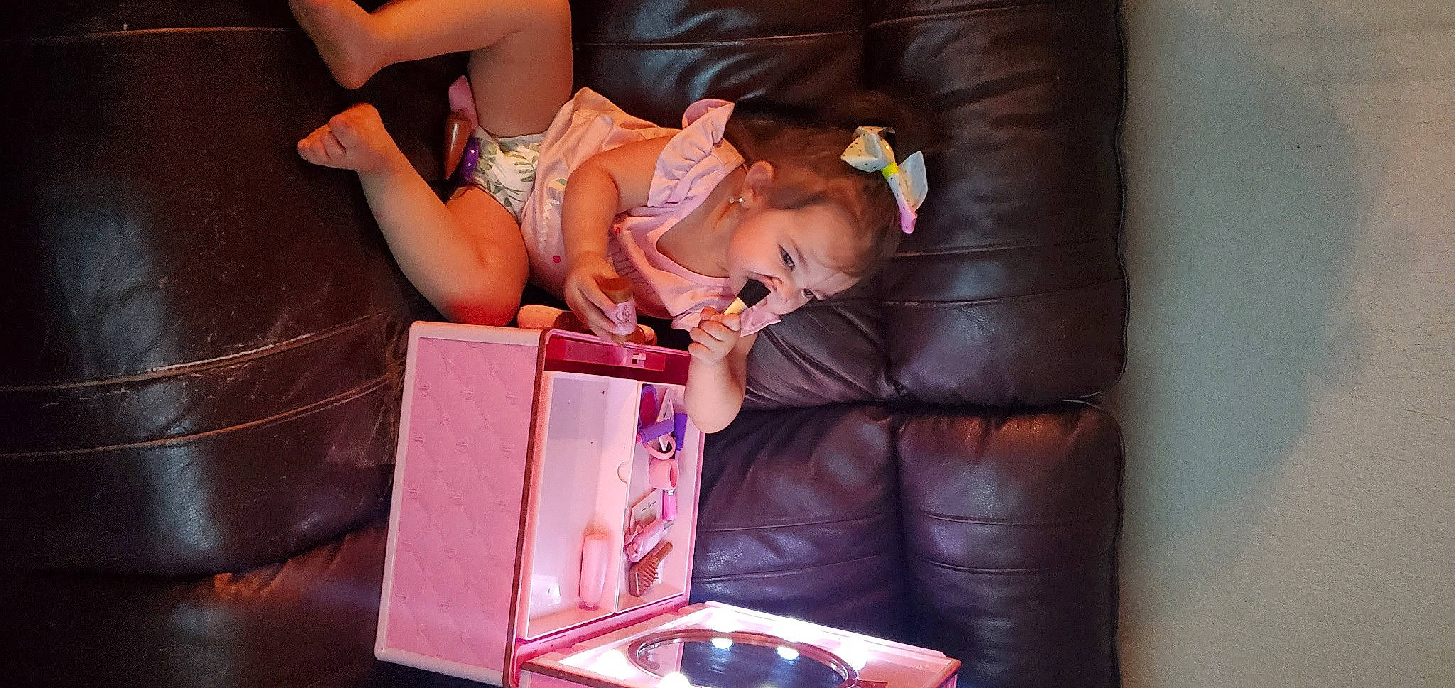 Genesis joined the competition — help win amazing prizes! baby, car_seat, child, comfort, couch, event, flesh, fun, human_leg, lap, leisure, magenta, nail, person, room, sitting, thigh, toddler, vacation