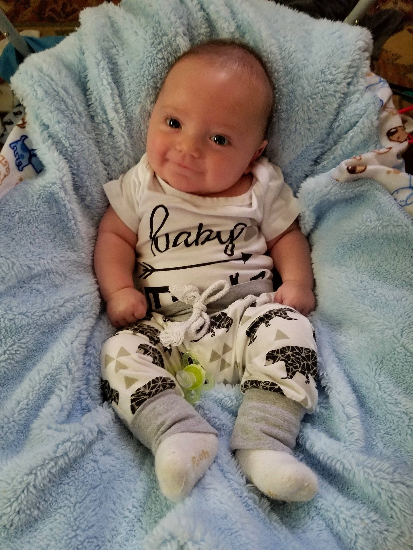 Cooper joined the competition — help win amazing prizes! child, doll, head, infant, iris, person, product, skin, stuffed_toy, textile, toddler, toy