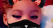 Raelynn is registered to the contest to win money with this photo: art, black_hair, cheek, child, chinese_new_year, entertainment, event, eyebrow, eyelash, eyewear, facial_hair, fashion_accessory, flash_photography, fun, happy, lipstick, magenta, moustache, personal_protective_equipment, portrait_photography