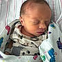 Michael joined the competition — help win amazing prizes! newborn, baby, sleeping, blanket, wrapped, infant, clothing, face, peaceful, cute, hand, soft, striped, pattern, colorful, resting, indoors, portrait, child, toddler