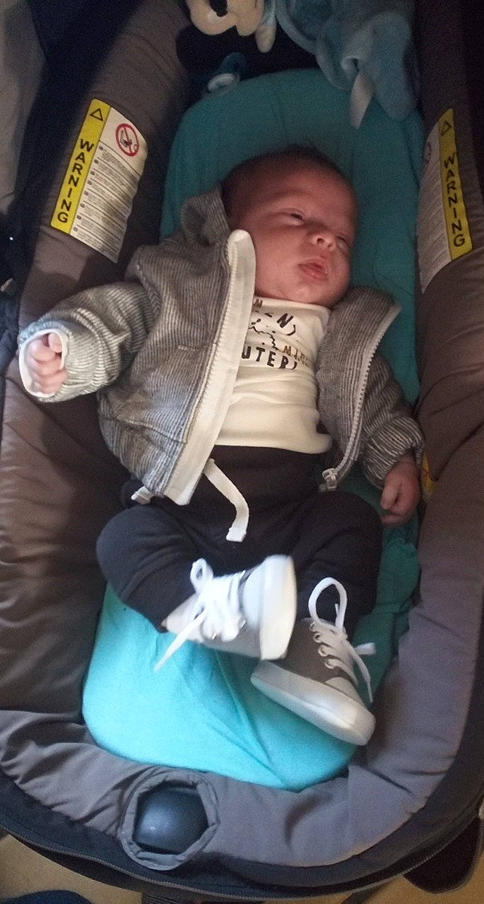 Rohan participe au concours pour gagner de l'argent avec cette photo : baby, baby_carriage, baby_in_car_seat, baby_products, car_seat, child, comfort, person, product, sitting, sleep, toddler