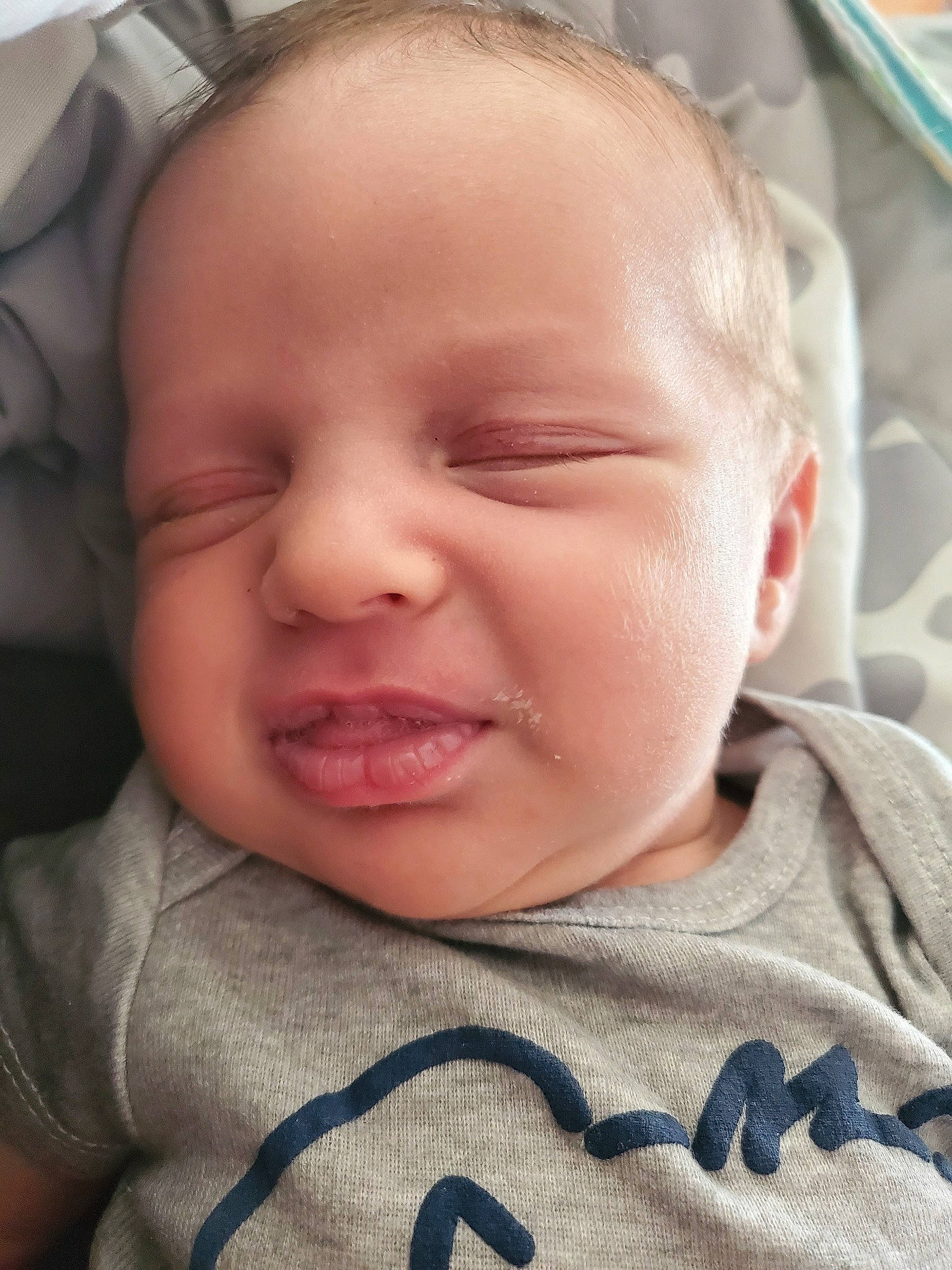 Atticus joined the competition — help win amazing prizes! baby, baby_making_funny_faces, cheek, child, chin, close_up, ear, eye, eyebrow, face, facial_expression, forehead, head, lip, mouth, nose, person, skin, sleep, smile