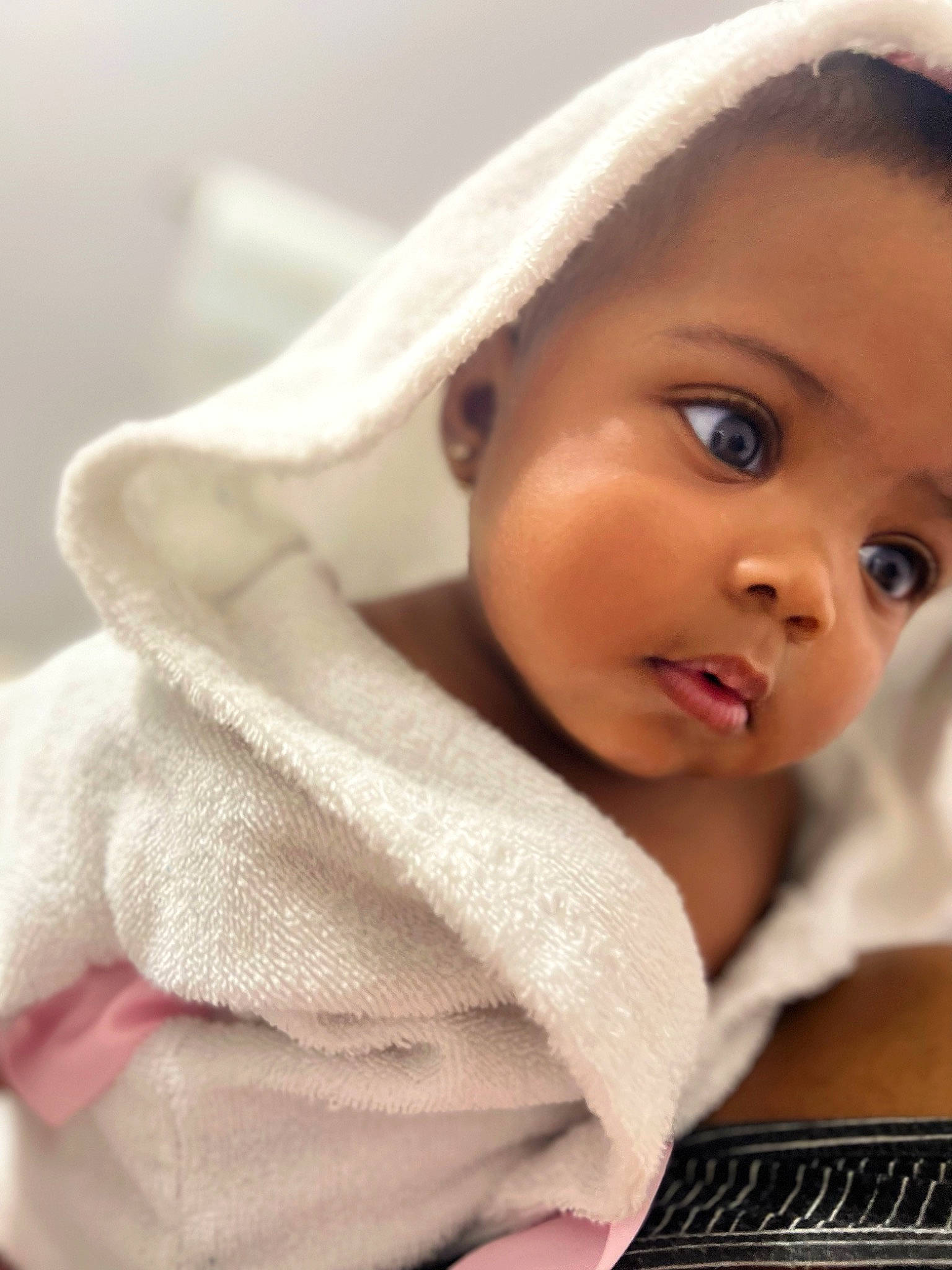 Cori joined the competition — help win amazing prizes! baby, cheek, child, chin, comfort, eye, eyebrow, eyelash, happy, headgear, human_body, iris, linens, lip, nose, person, skin, sleeve, toddler, wood