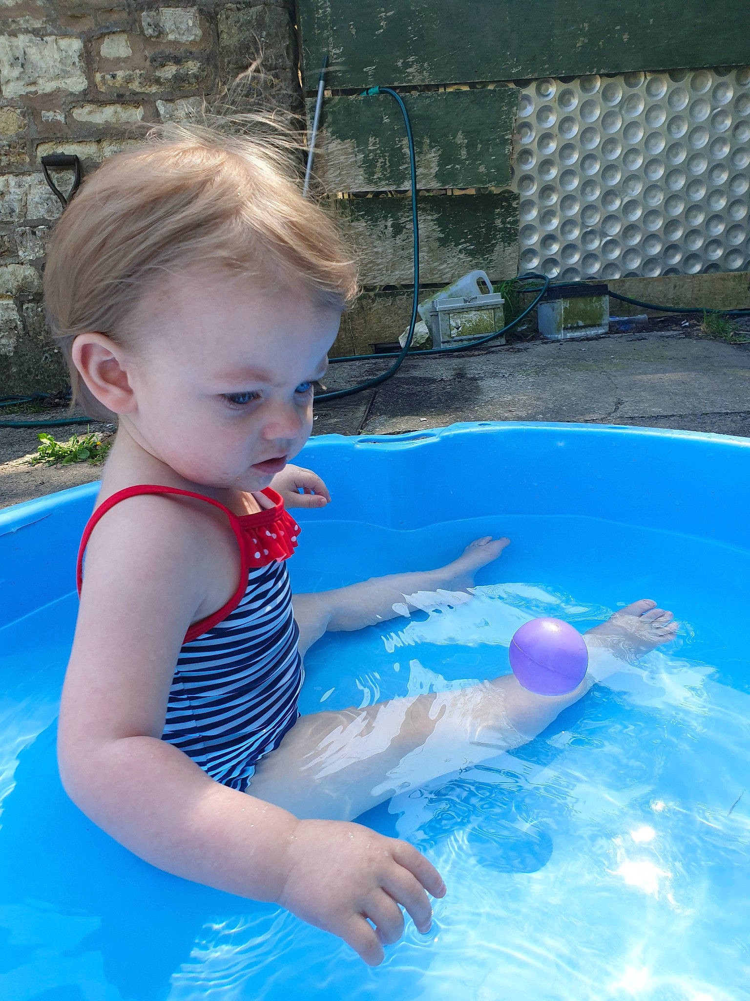 Maisie joined the competition — help win amazing prizes! baby, child, fun, games, indoor_games_and_sports, leisure, person, play, recreation, smile, summer, swimming_pool, toddler, vacation, water