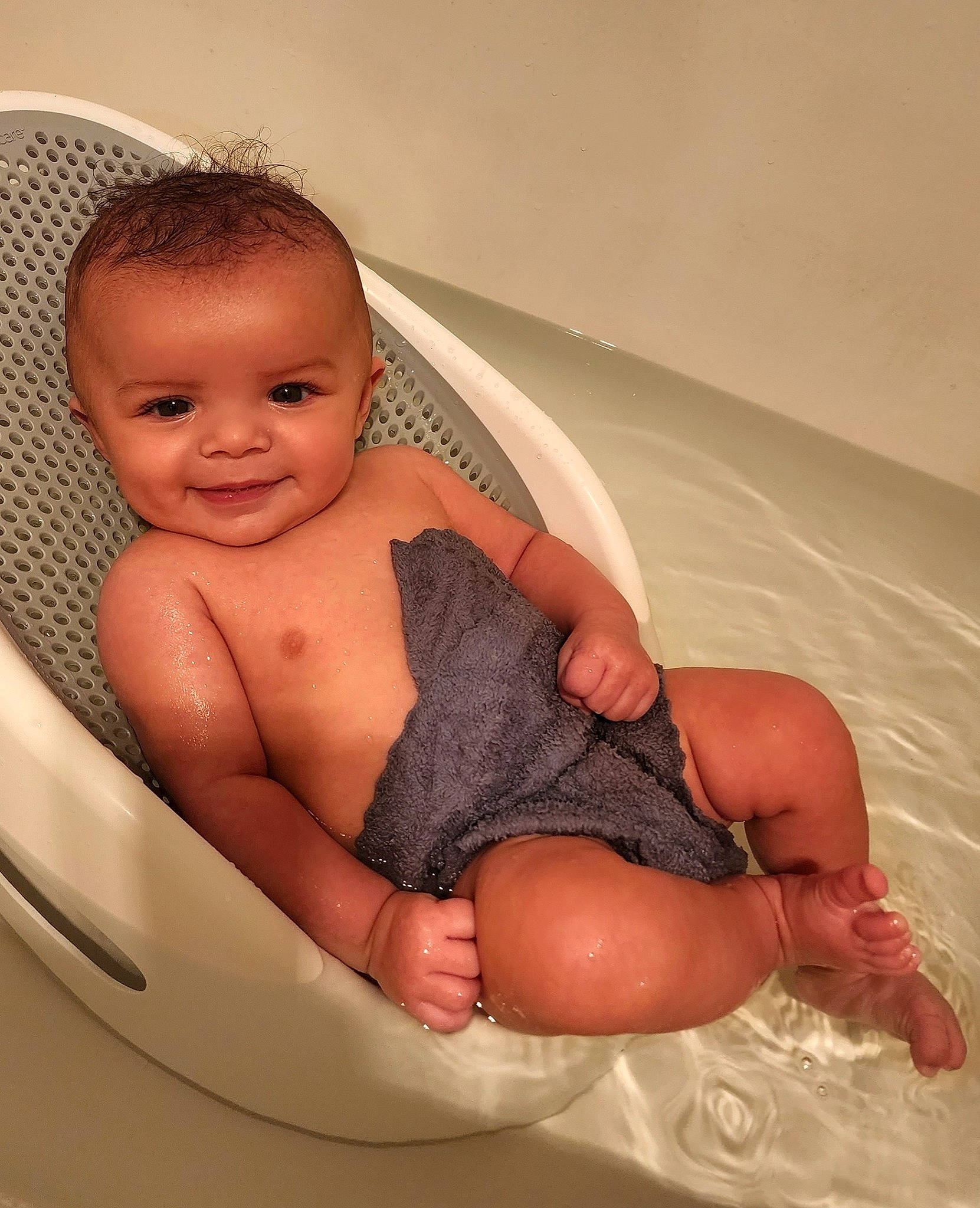 Rylan joined the competition — help win amazing prizes! baby, baby_bathing, bathing, cheek, chest, comfort, eye, happy, head, human_body, iris, joy, leg, lip, mouth, nose, person, skin, smile, stomach