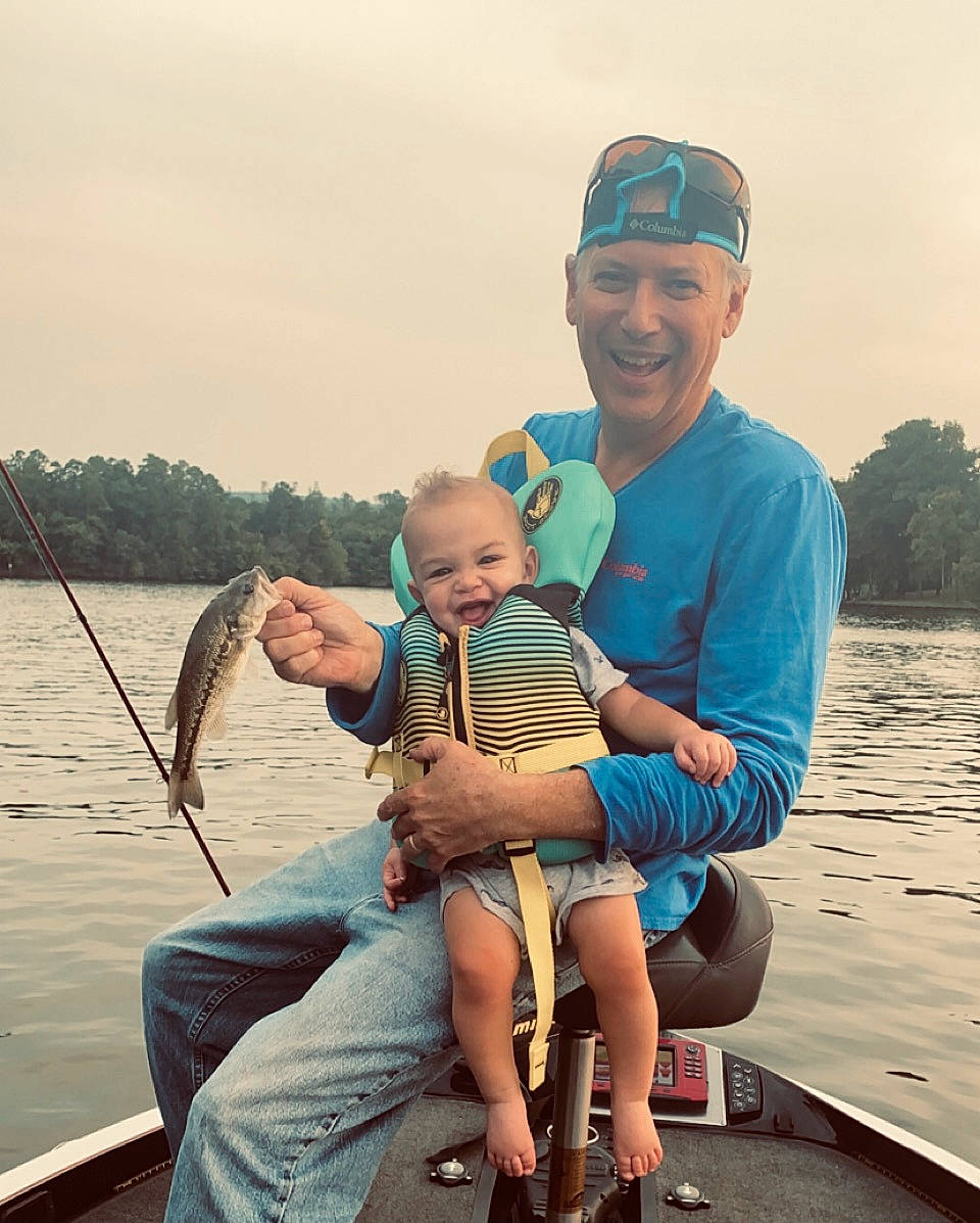 Grayson joined the competition — help win amazing prizes! angling, baseball_cap, boats_and_boating_equipment_and_supplies, cap, fun, happy, hat, headwear, jigging, joy, lake, leisure, muscle, person, recreation, shorts, sky, smile, t_shirt, toddler