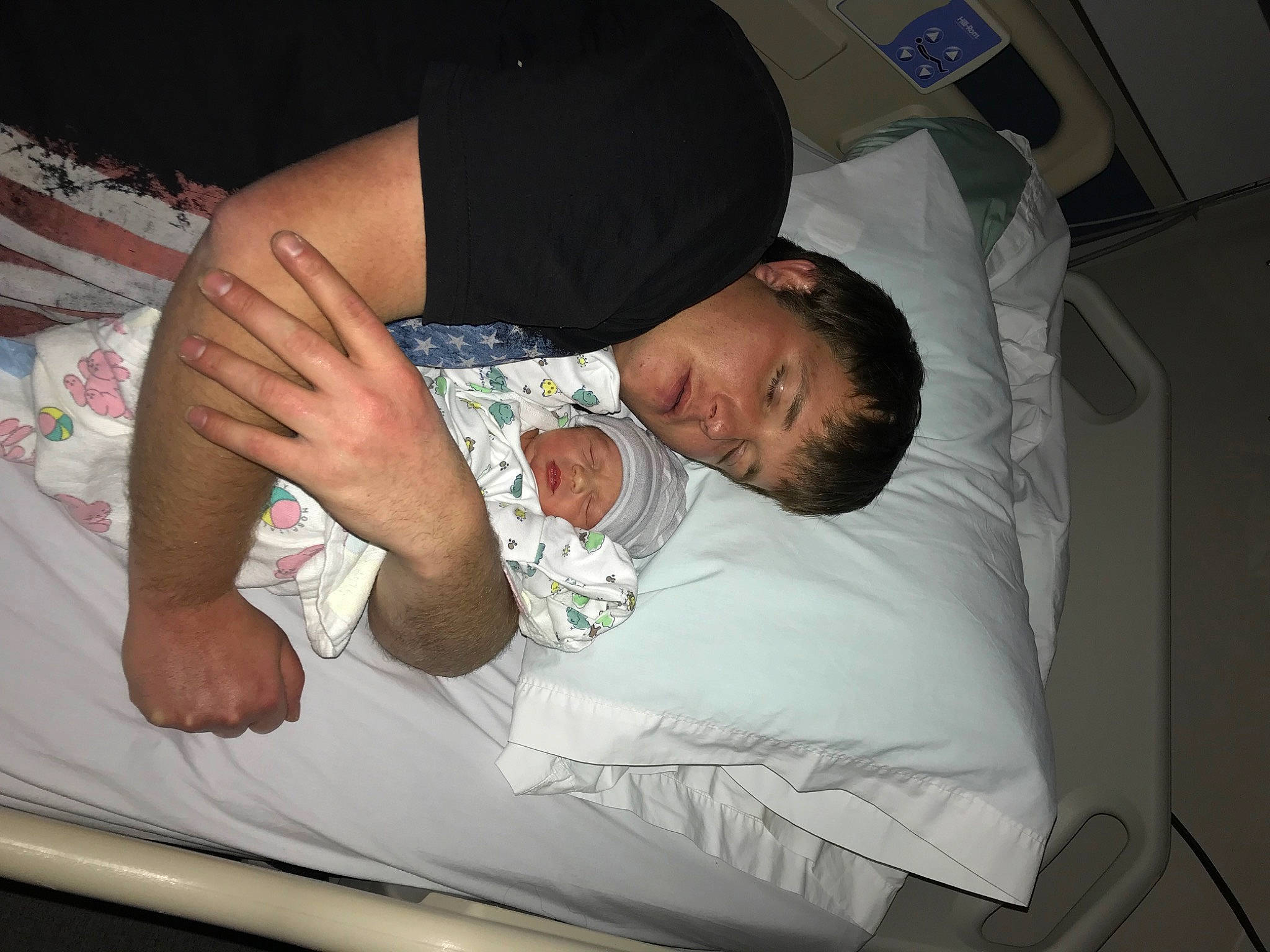 Alexander is registered to the contest to win money with this photo: abdomen, baby, baby_products, bedtime, child, comfort, elbow, event, finger, hat, headwear, health_care, hospital, hospital_bed, medical, nap, patient, person, room, service