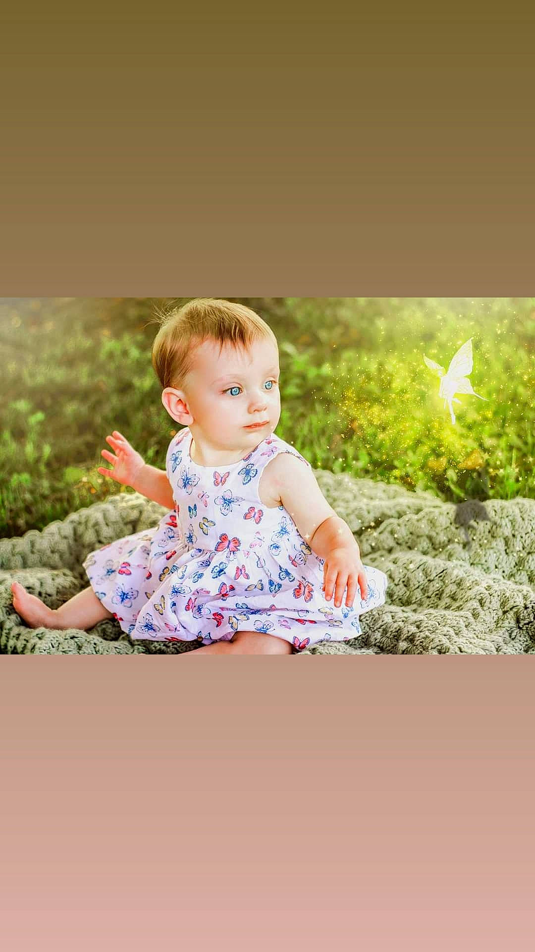 Elliana Rose Allbee is registered to the contest to win money with this photo: baby, baby_toddler_clothing, child, dress, flash_photography, fun, grass, grassland, happy, leisure, pattern, people_in_nature, person, picture_frame, plant, sitting, sleeve, sunlight, t_shirt, toddler