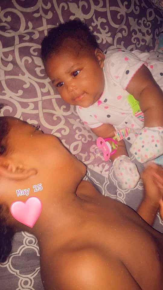 Kassidy joined the competition — help win amazing prizes! abdomen, baby, black_hair, cheek, chest, child, finger, mouth, neck, person, pink, skin, thumb, toddler, trunk