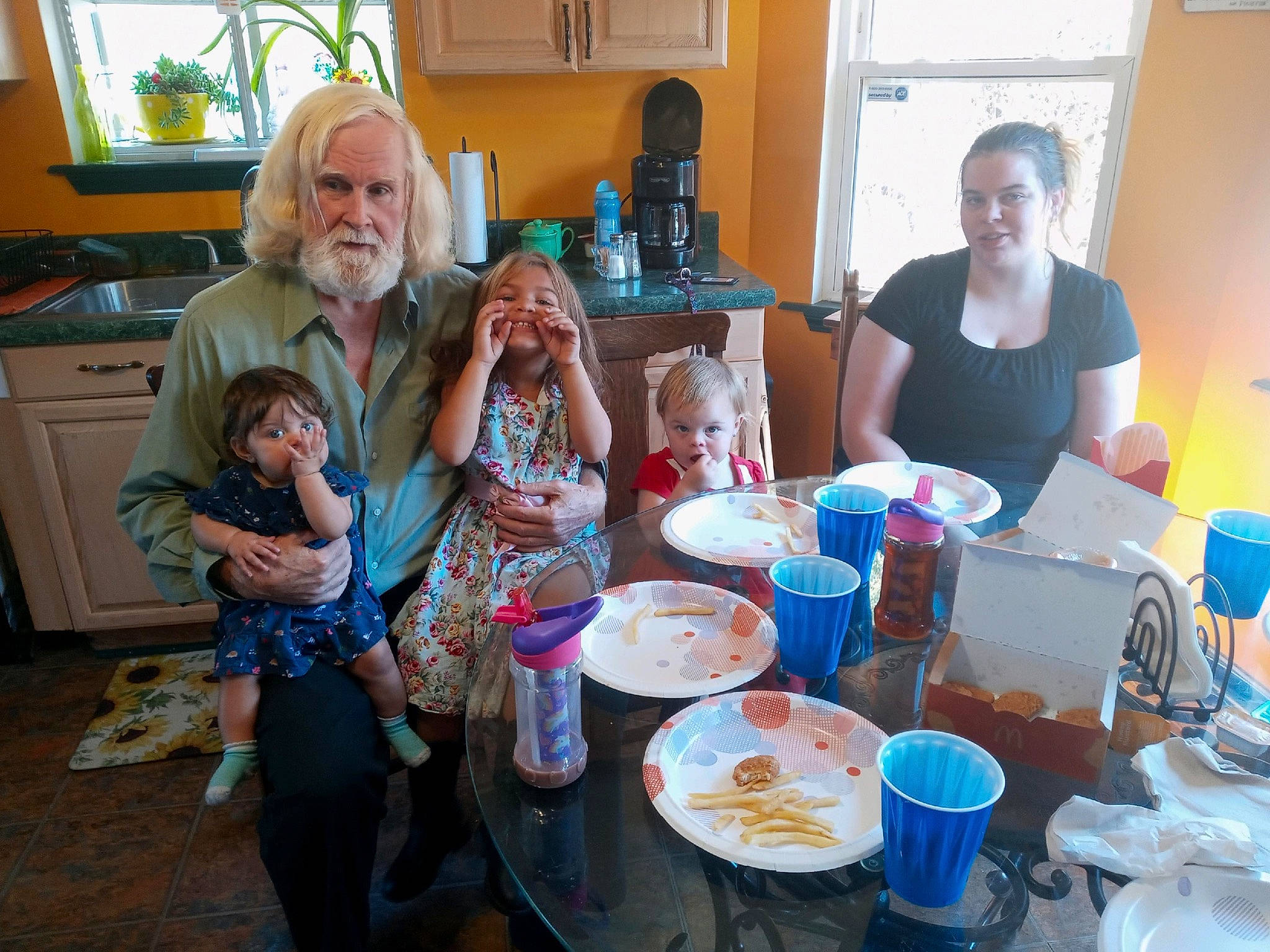 Kylee joined the competition — help win amazing prizes! bowl, cabinetry, chair, child, cup, event, fun, joy, lamp, leisure, mug, party, person, picture_frame, plate, room, sharing, sitting, t_shirt, table