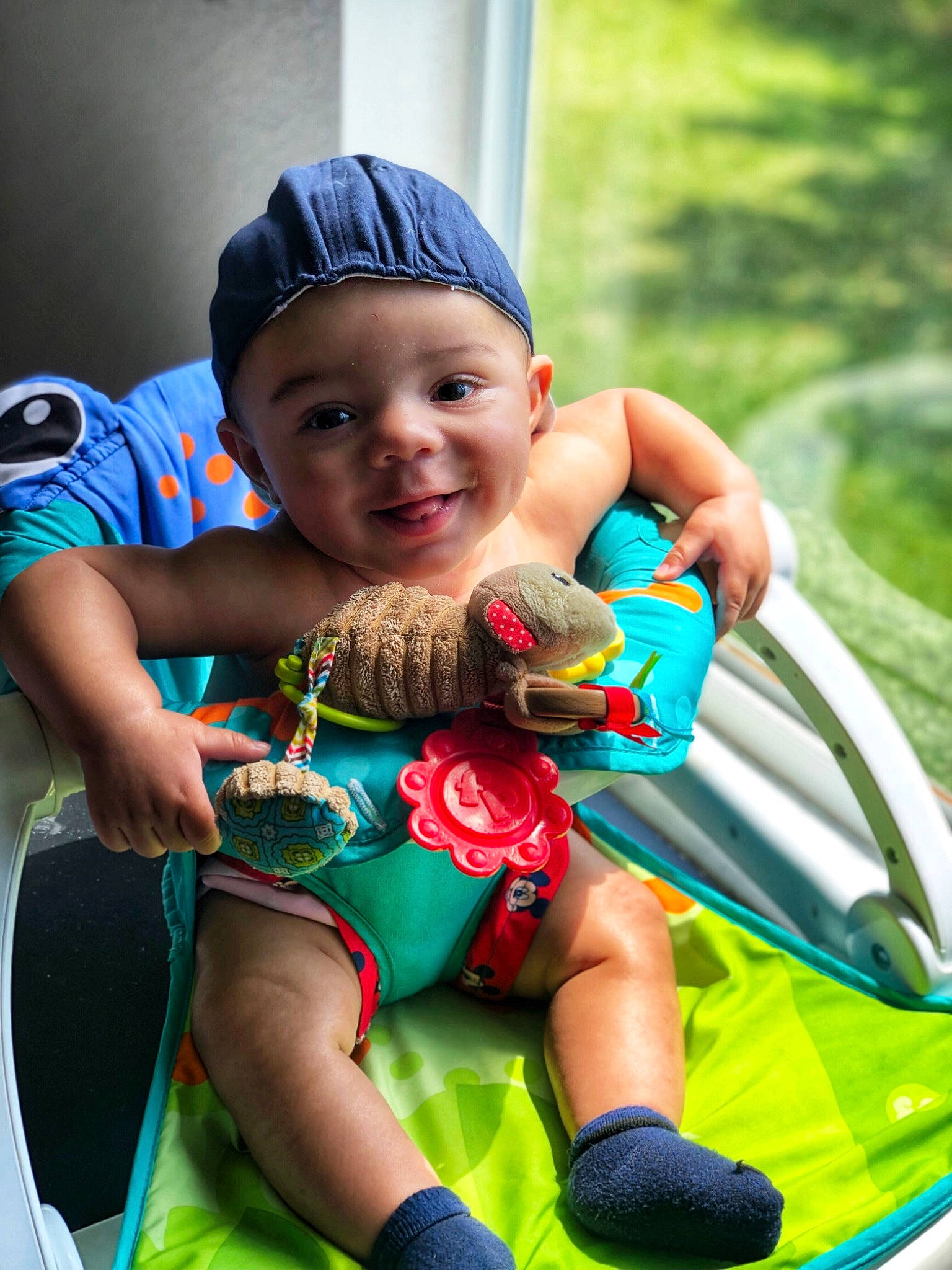 Izayah joined the competition — help win amazing prizes! baby, baby_products, child, eye, family, fictional_character, fun, green, happy, joy, people, person, plant, play, product, recreation, sitting, skin, smile, summer