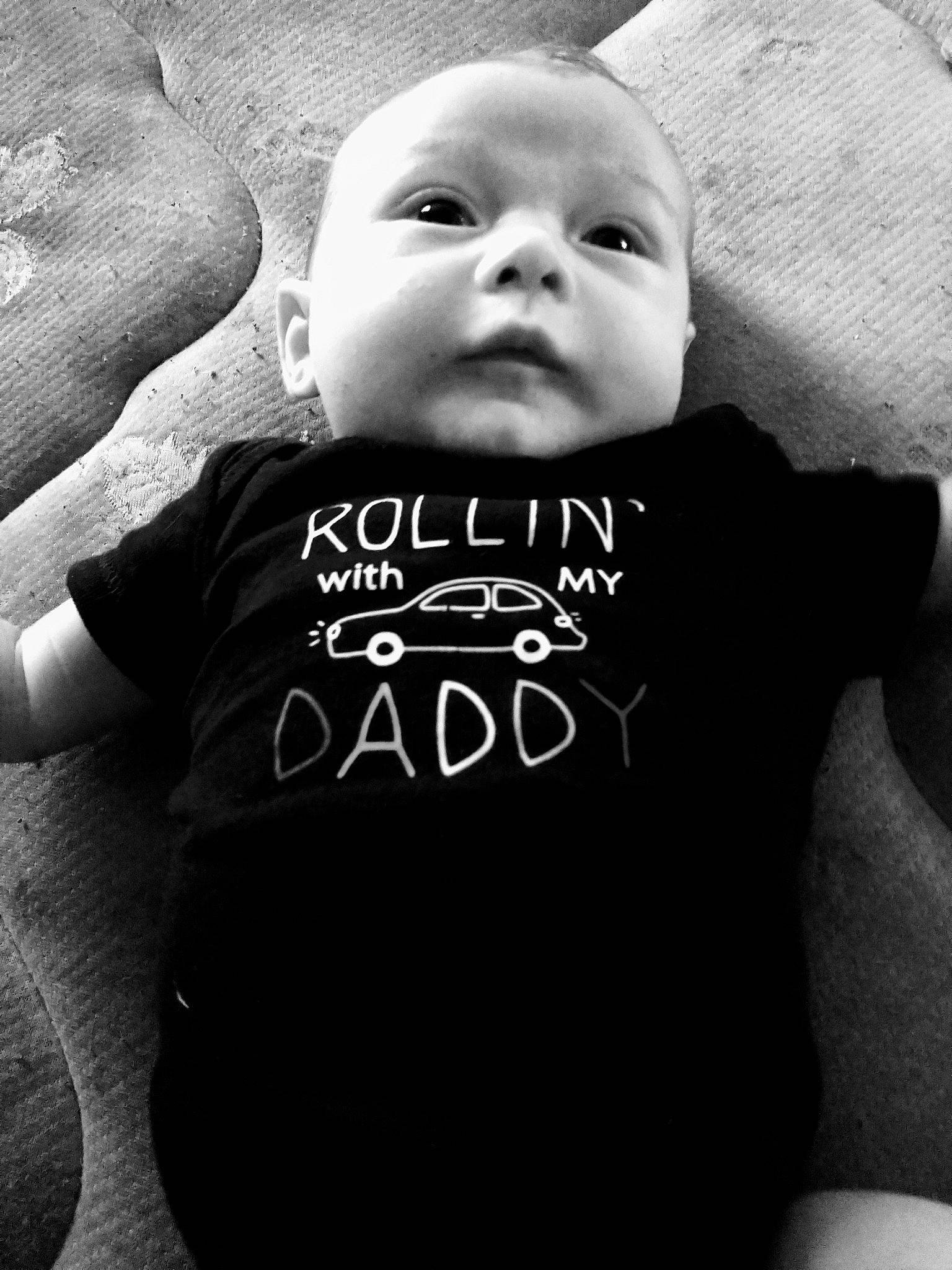 Azriel joined the competition — help win amazing prizes! baby, black, black_and_white, cheek, child, cloud, cool, eye, face, font, head, monochrome, monochrome_photography, person, photograph, photography, product, smile, t_shirt, toddler