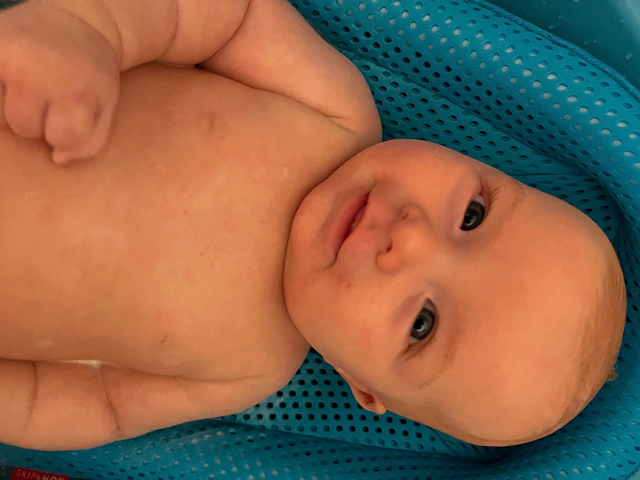 Dallas is registered to the contest to win money with this photo: abdomen, baby, baby_toddler_clothing, cheek, chest, child, close_up, comfort, electric_blue, eyebrow, finger, human_leg, mouth, muscle, nose, person, skin, smile, thigh, toddler