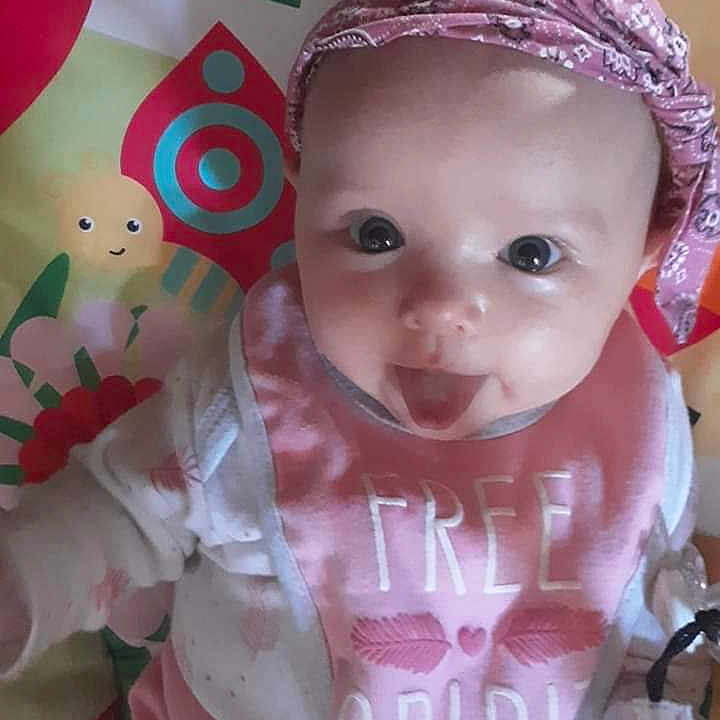 Shaelynn is registered to the contest to win money with this photo: baby, cheek, child, person, pink, toddler