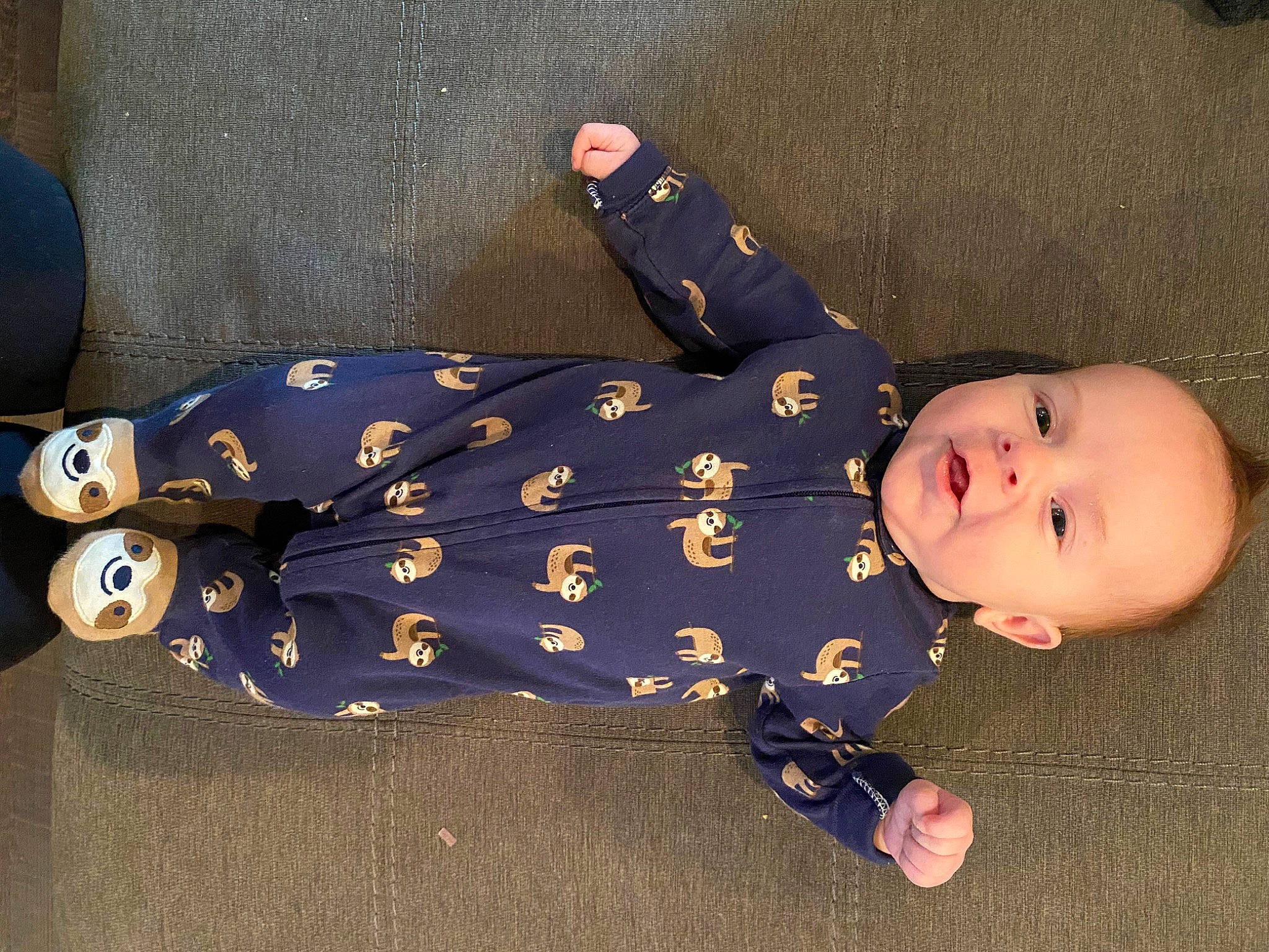 Calum joined the competition — help win amazing prizes! baby, baby_products, baby_toddler_clothing, baby_toys, child, comfort, electric_blue, fashion_accessory, flooring, foot, pattern, person, sitting, sleeve, toddler, toy, wood