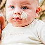 Jarrah joined the competition — help win amazing prizes! baby, blue_eyes, casual, cheeks, child, closeup, cute, expression, face_paint, family, hand, holding, infant, love, outdoor, person, portrait, skin, white_shirt, young
