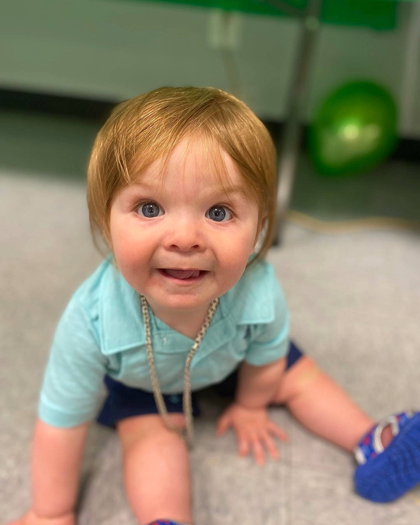 Cory joined the competition — help win amazing prizes! baby_toddler_clothing, blond, cheek, child, finger, floor, flooring, fun, grass, happy, hardwood, iris, joy, leisure, nose, person, skin, sleeve, smile, thumb