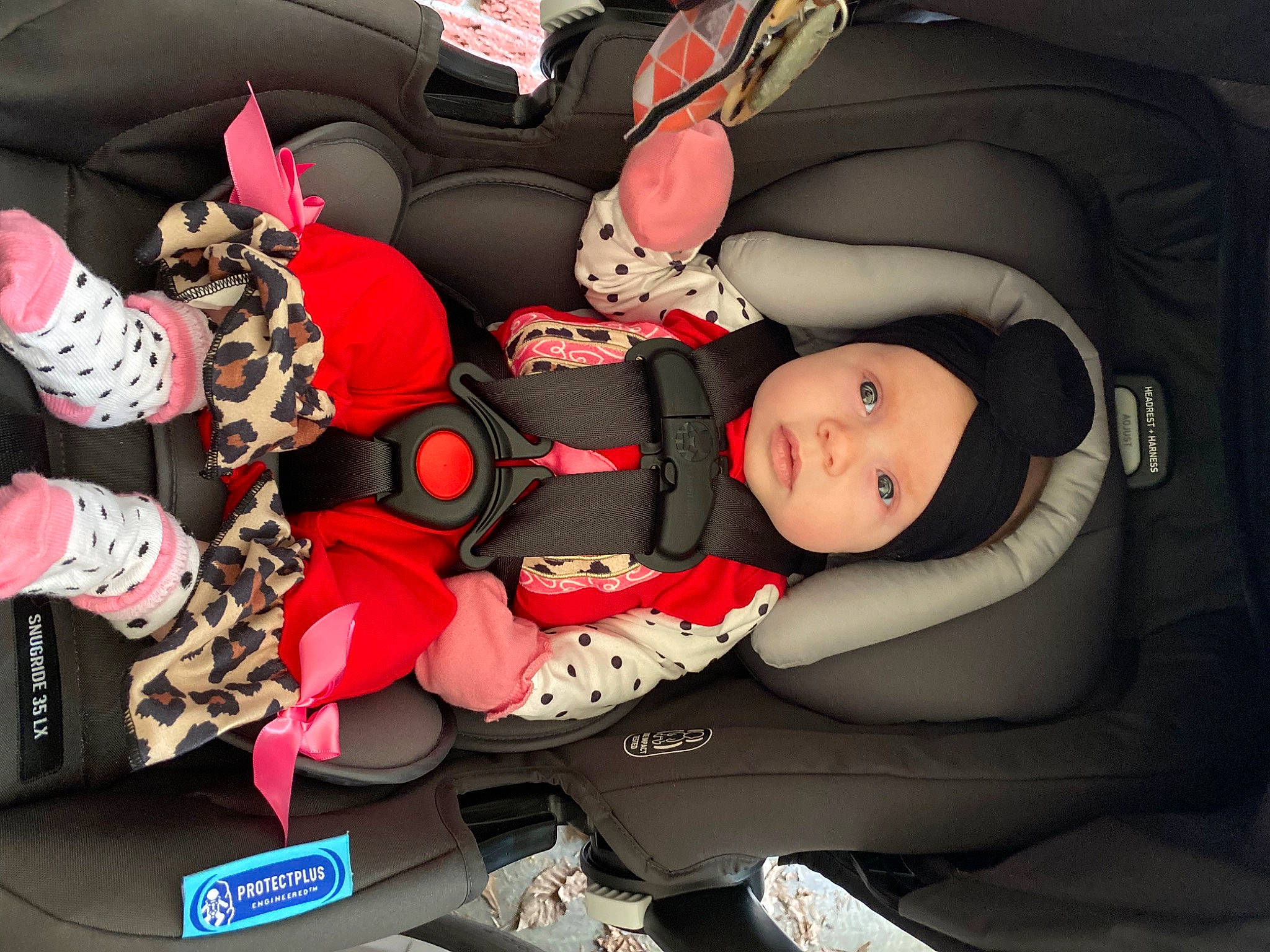 Olivia joined the competition — help win amazing prizes! auto_part, automotive_design, baby, baby_carriage, baby_in_car_seat, baby_products, baby_toddler_clothing, bag, car_seat, carmine, comfort, fictional_character, fun, headwear, lap, luggage_and_bags, person, product, steering_wheel, toddler
