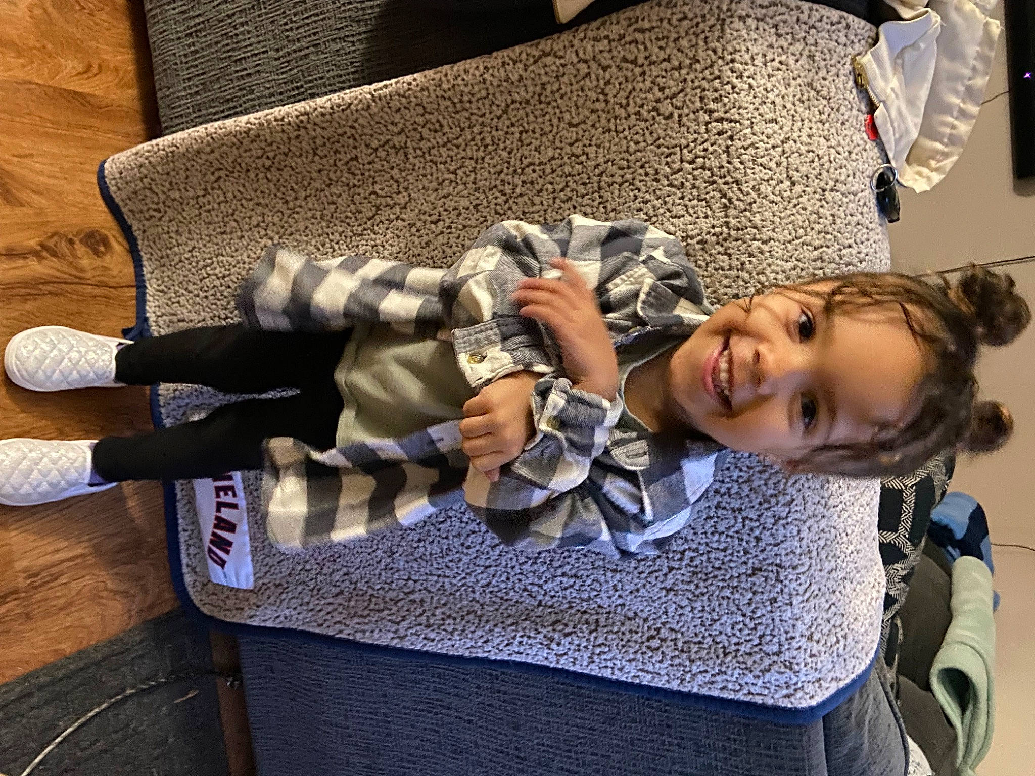 Alaiya joined the competition — help win amazing prizes! baby_products, child, comfort, cool, fashion_accessory, flooring, foot, fun, happy, human_leg, joy, lap, leisure, pattern, person, room, sitting, smile, sneakers, thigh