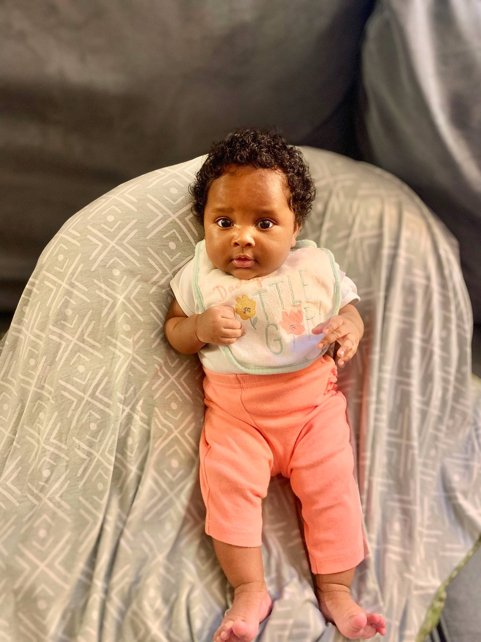 Ariel joined the competition — help win amazing prizes! baby, baby_products, baby_toddler_clothing, cheek, child, comfort, event, eye, finger, flash_photography, fun, gesture, happy, linens, person, sitting, skin, sleeve, t_shirt, textile