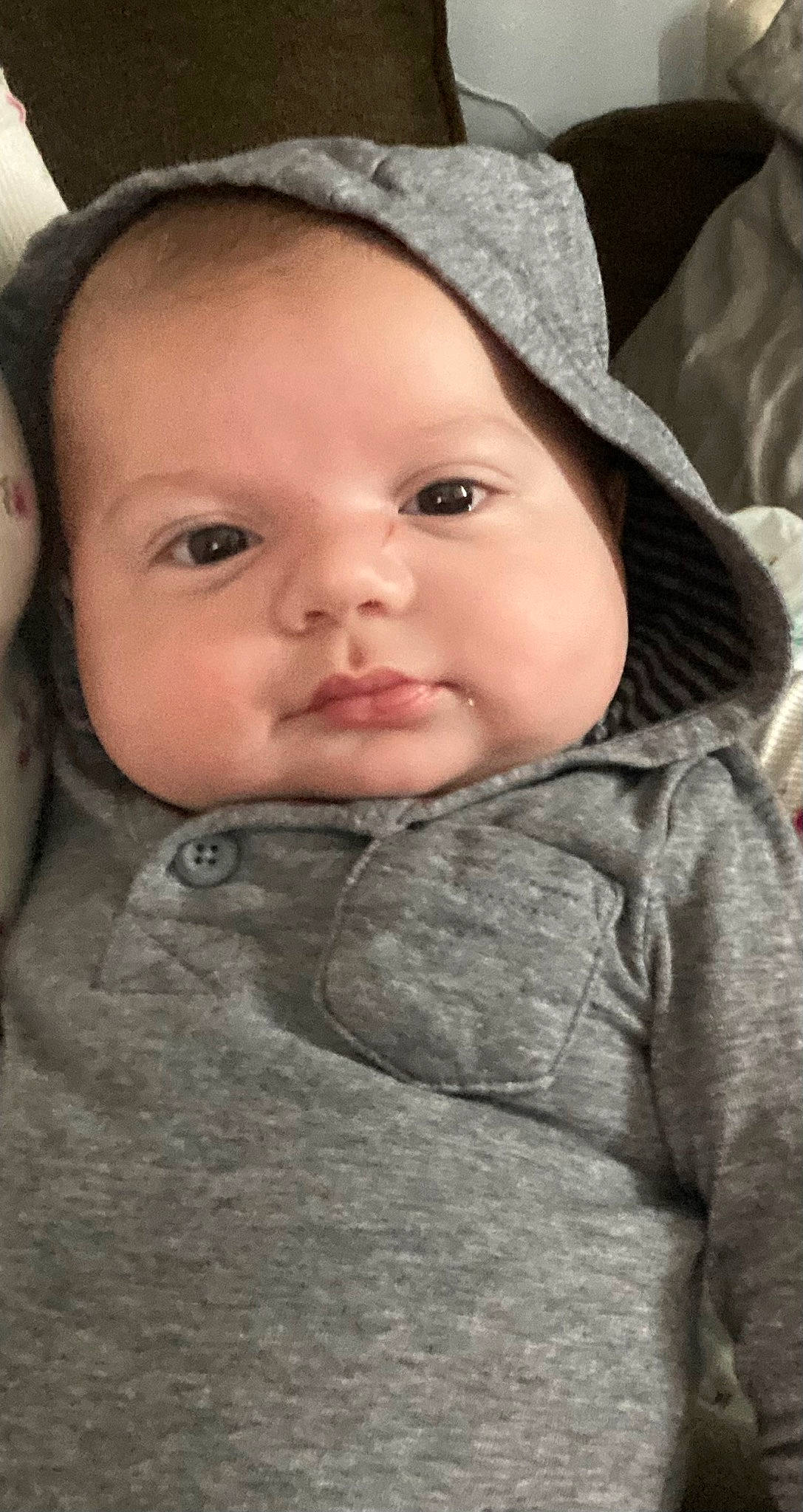 Zander joined the competition — help win amazing prizes! baby, cap, cheek, chin, close_up, eye, eyebrow, eyelash, grass, happy, headgear, iris, lip, mouth, nose, outerwear, person, skin, smile, toddler